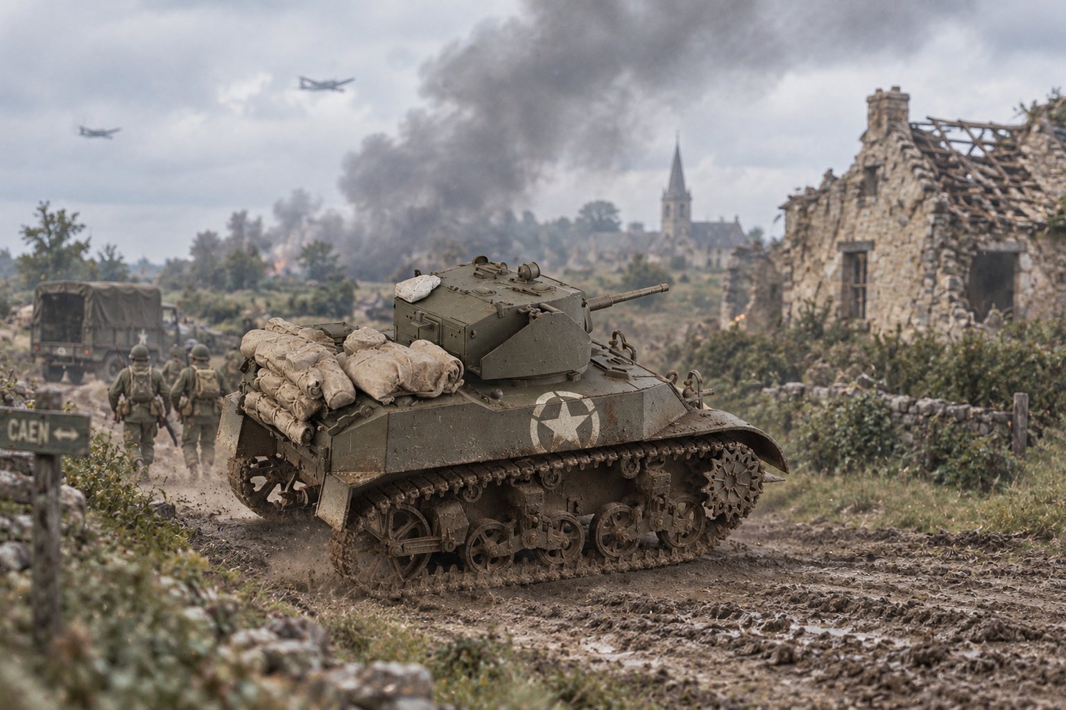 1/35 Redog US M3 Stuart tank stowage set.