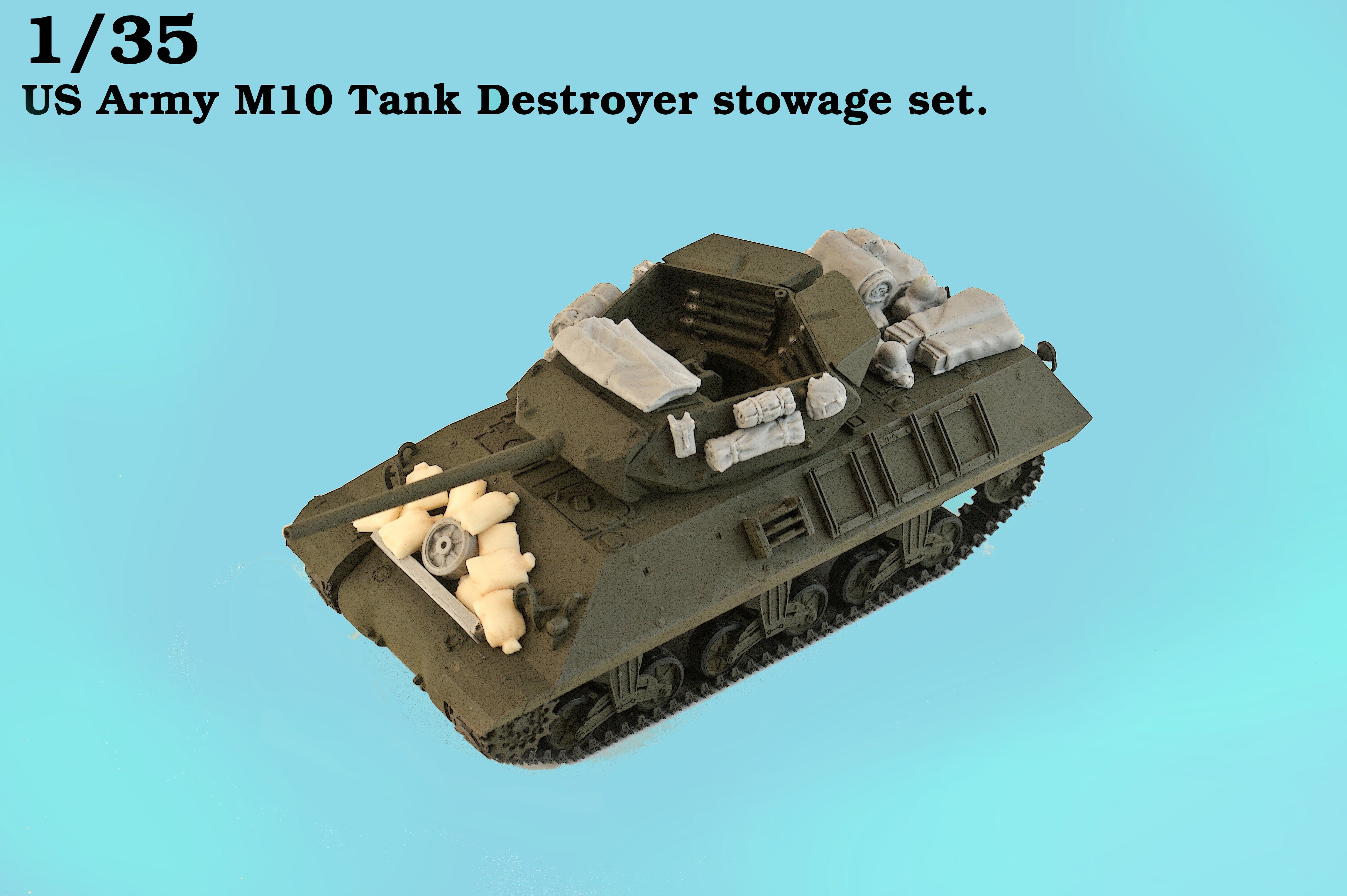 1/35 Redog  - US M10 Tank destroyer stowge set.