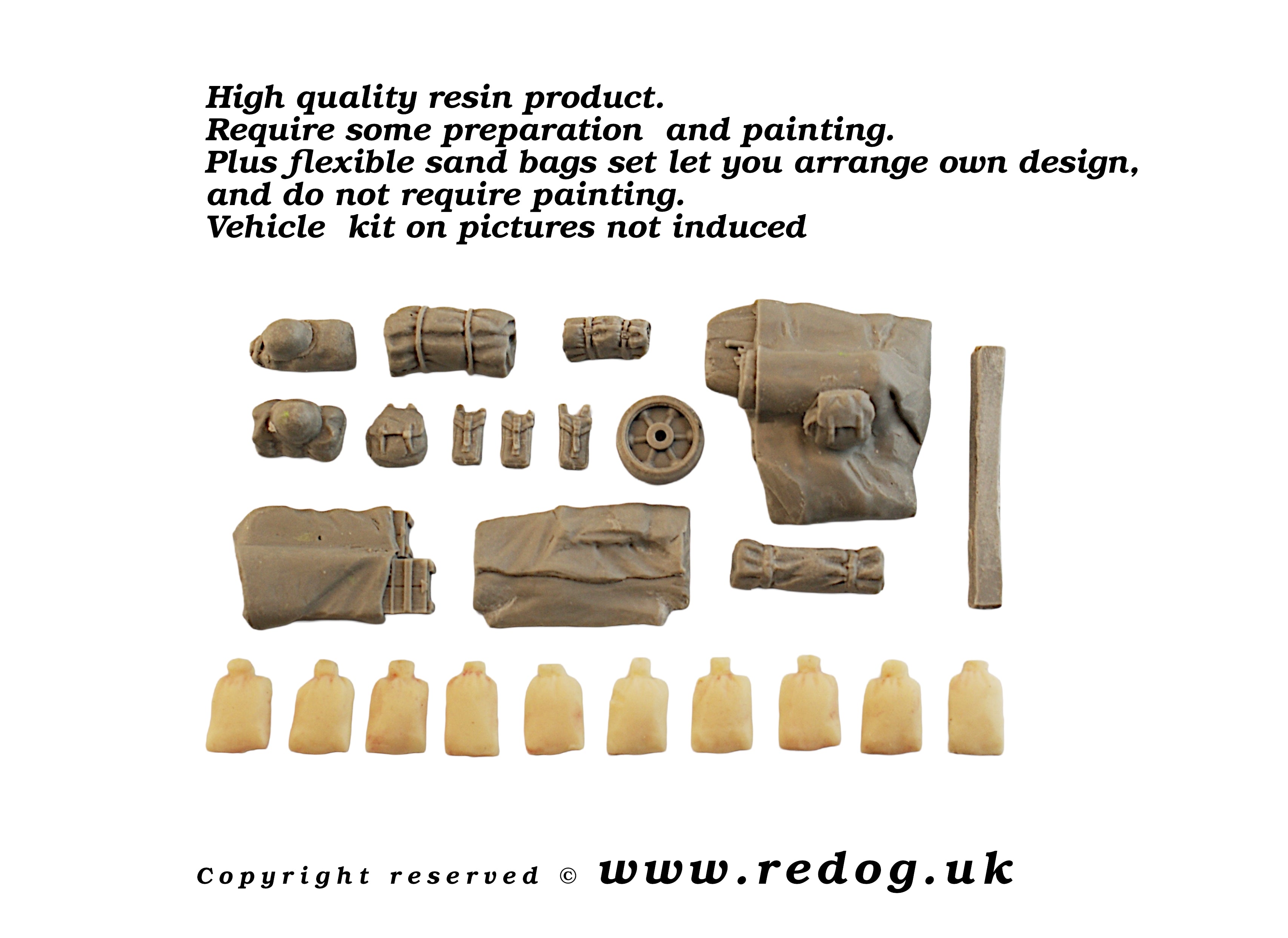 1/35 Redog  - US M10 Tank destroyer stowge set.