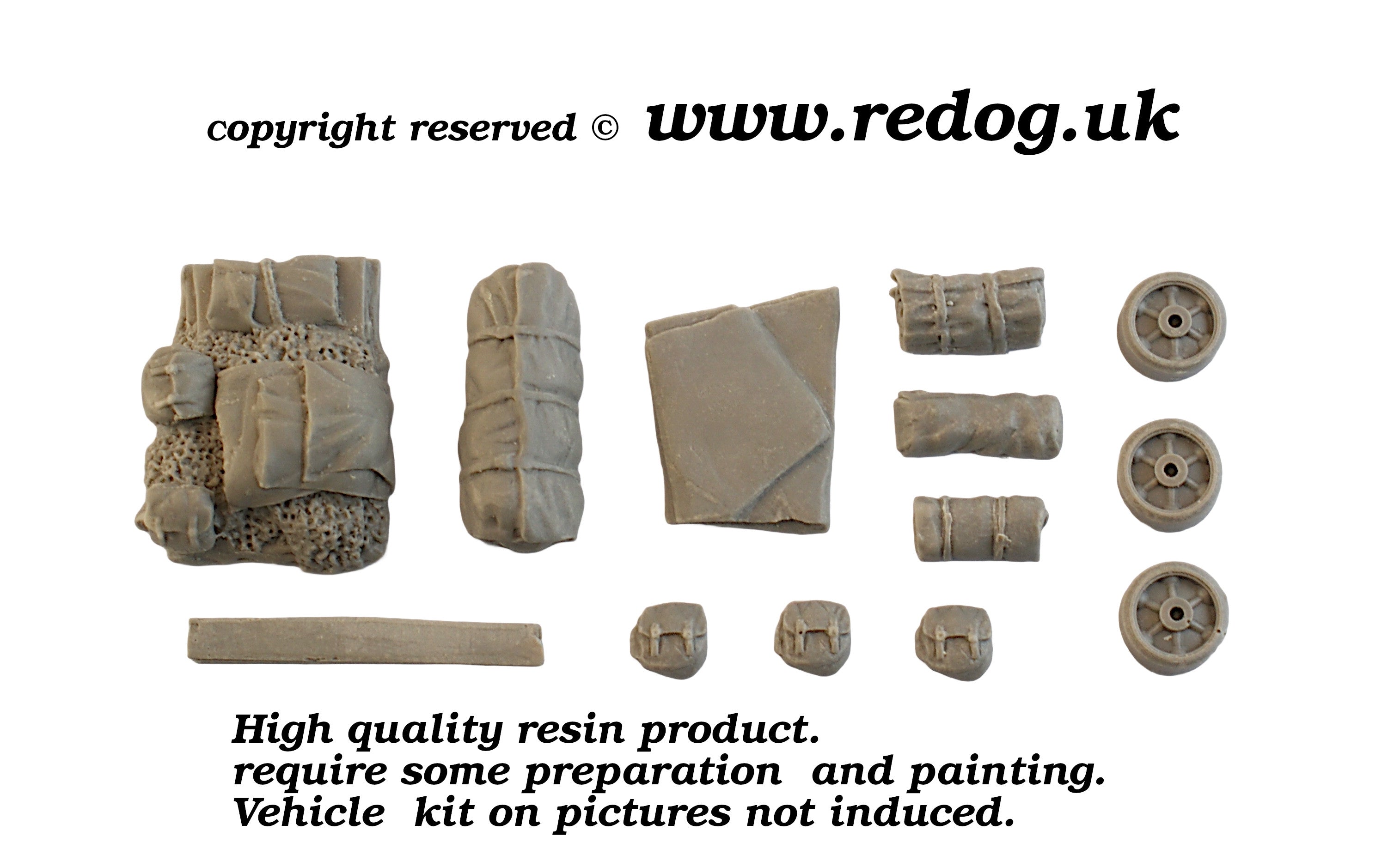 1/35 Redog - US Tank Destroyer M36 Jackson  stowage set.