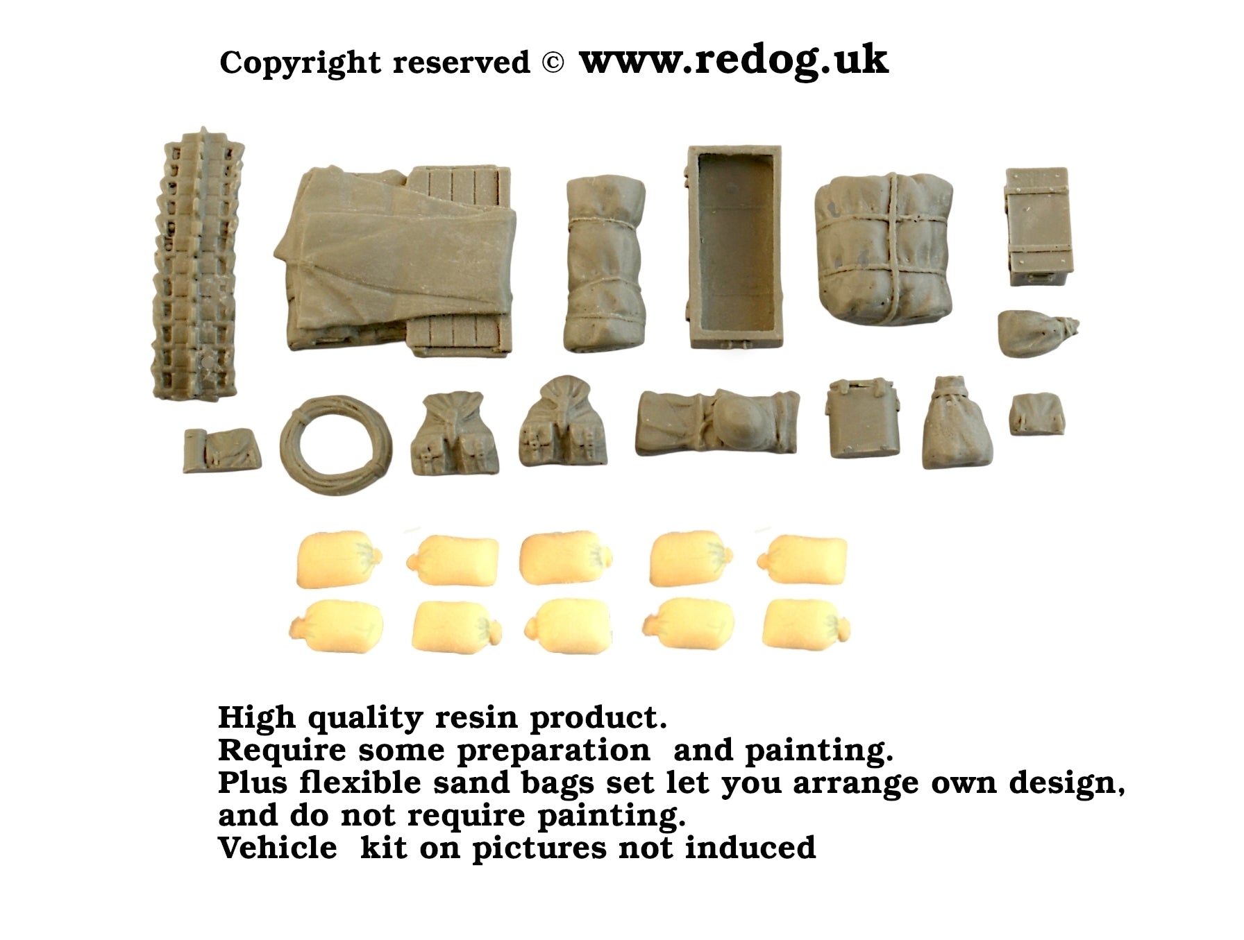 1/35 Redog - German Stug IV stowage set.