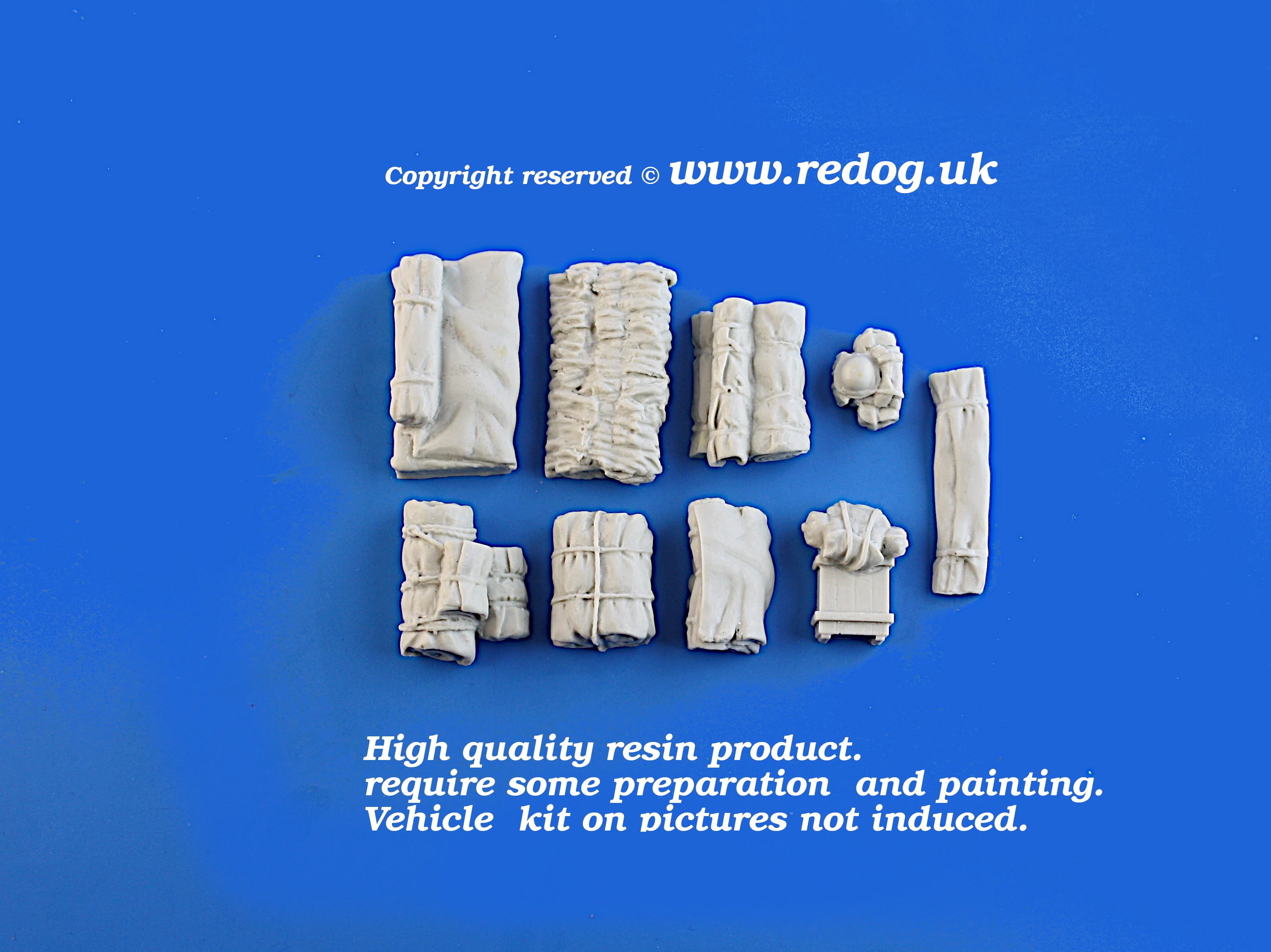 1/35 British  Mk IV Churchill Tank stowage set -  v2