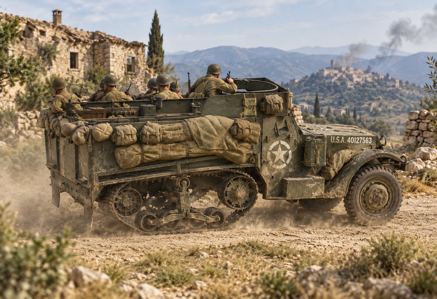 1/35 Us M3 Half track stowage set - v4