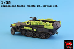 1/35 Redog German half track Sdkfz 250 stowage set / 35v5