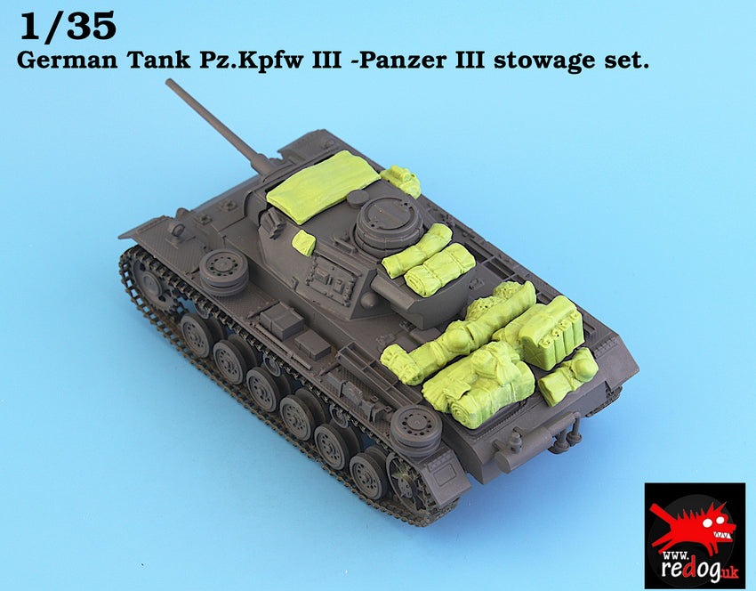 1/35 Redog German Panzez III stowage set - 35v9