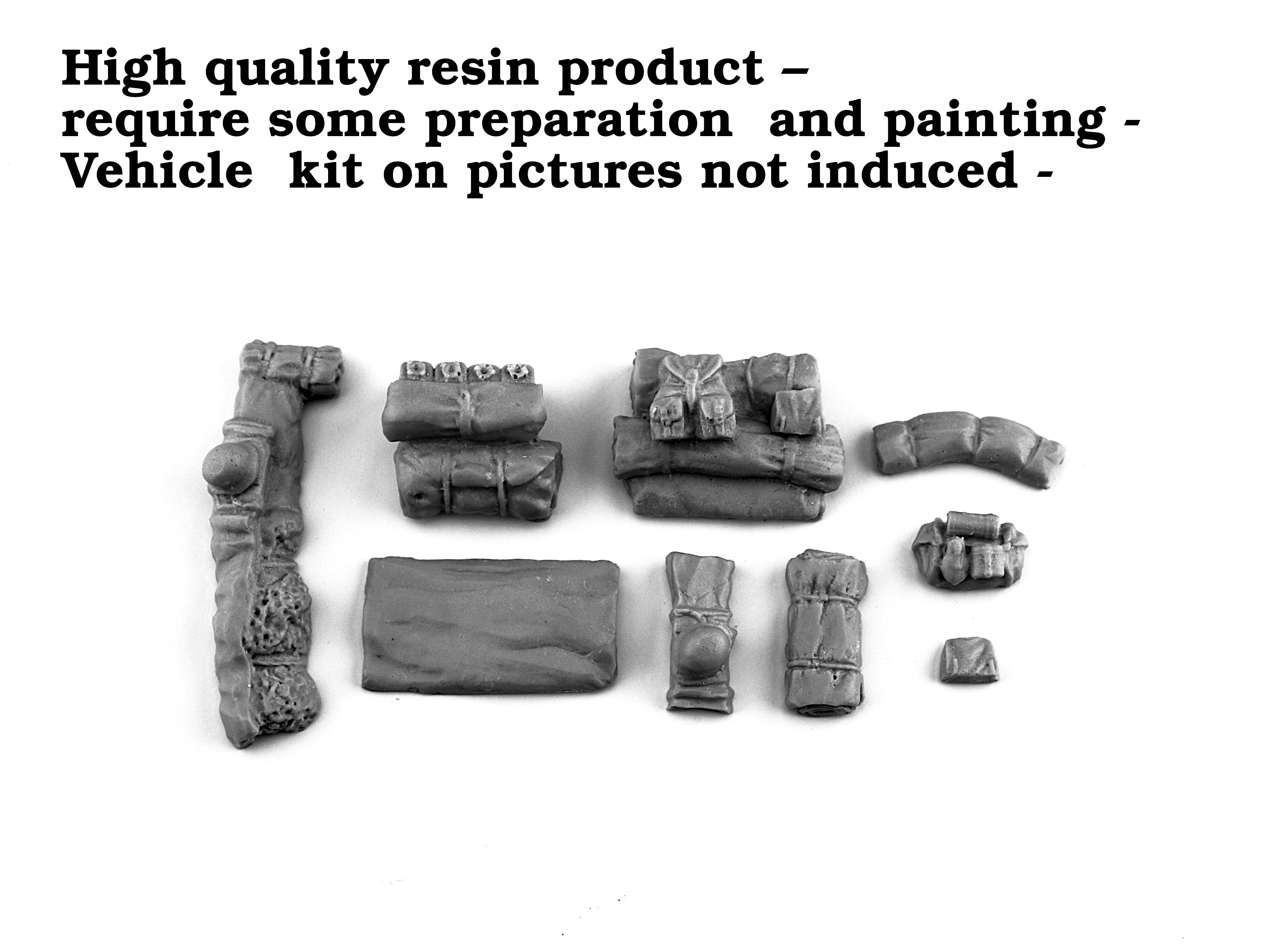 1/35 Redog German half track Sdkfz 250 stowage set / 35v5
