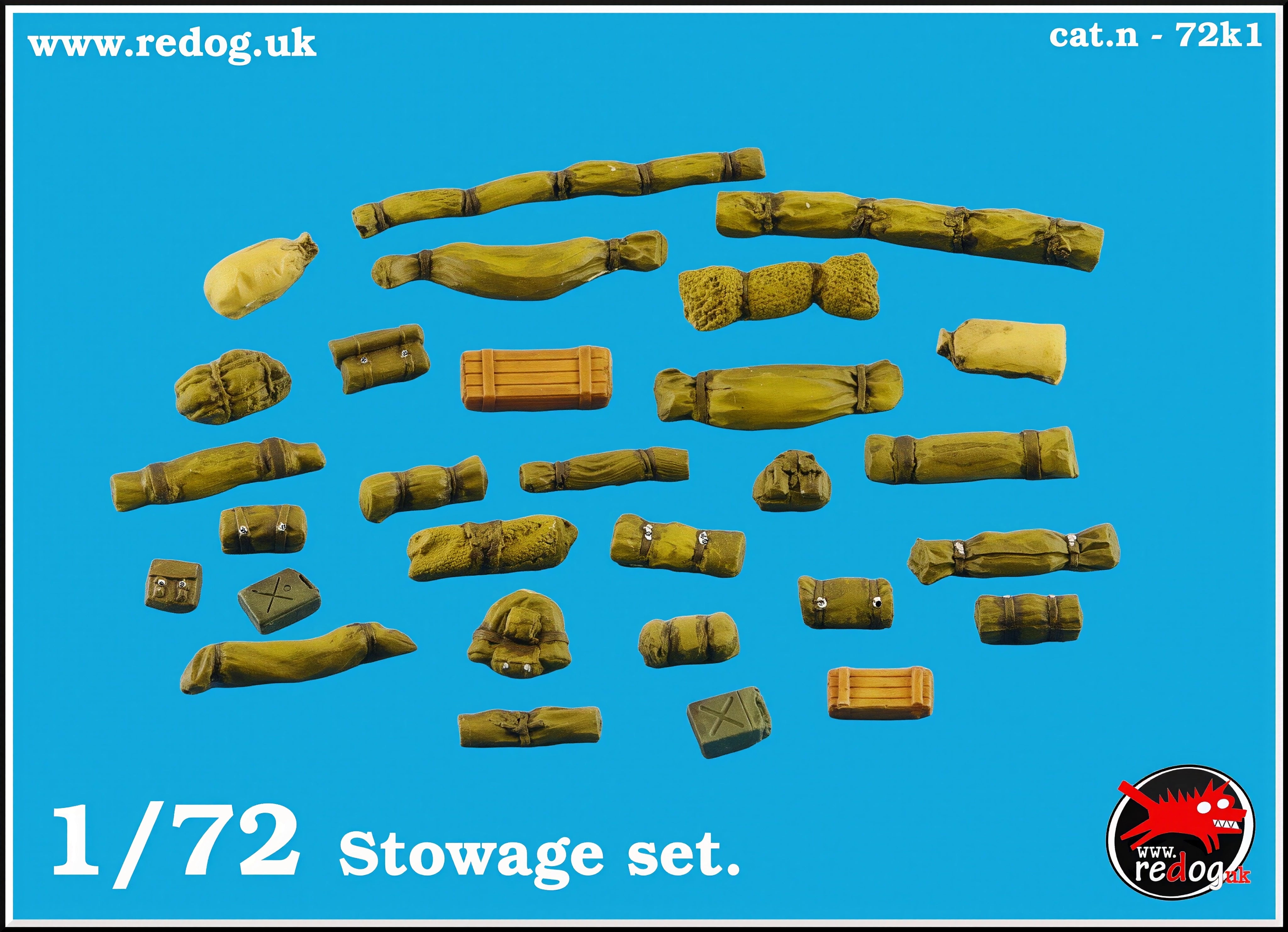 1:72 Military Scale Model Stowage Diorama Accessories Kit 1