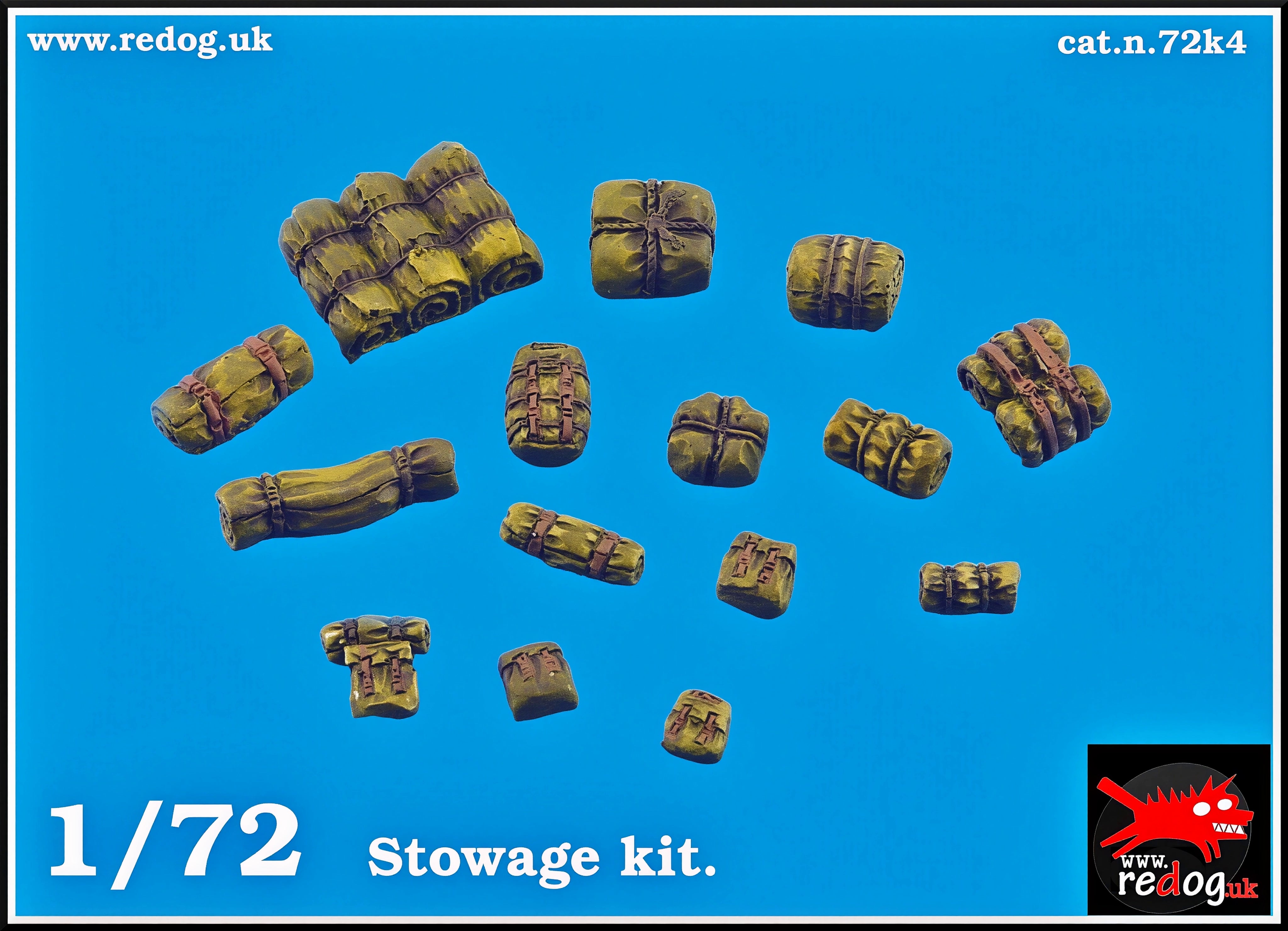 1:72 or 1:76 - Military Sacale Model Stowage Diorama Accessories Kit