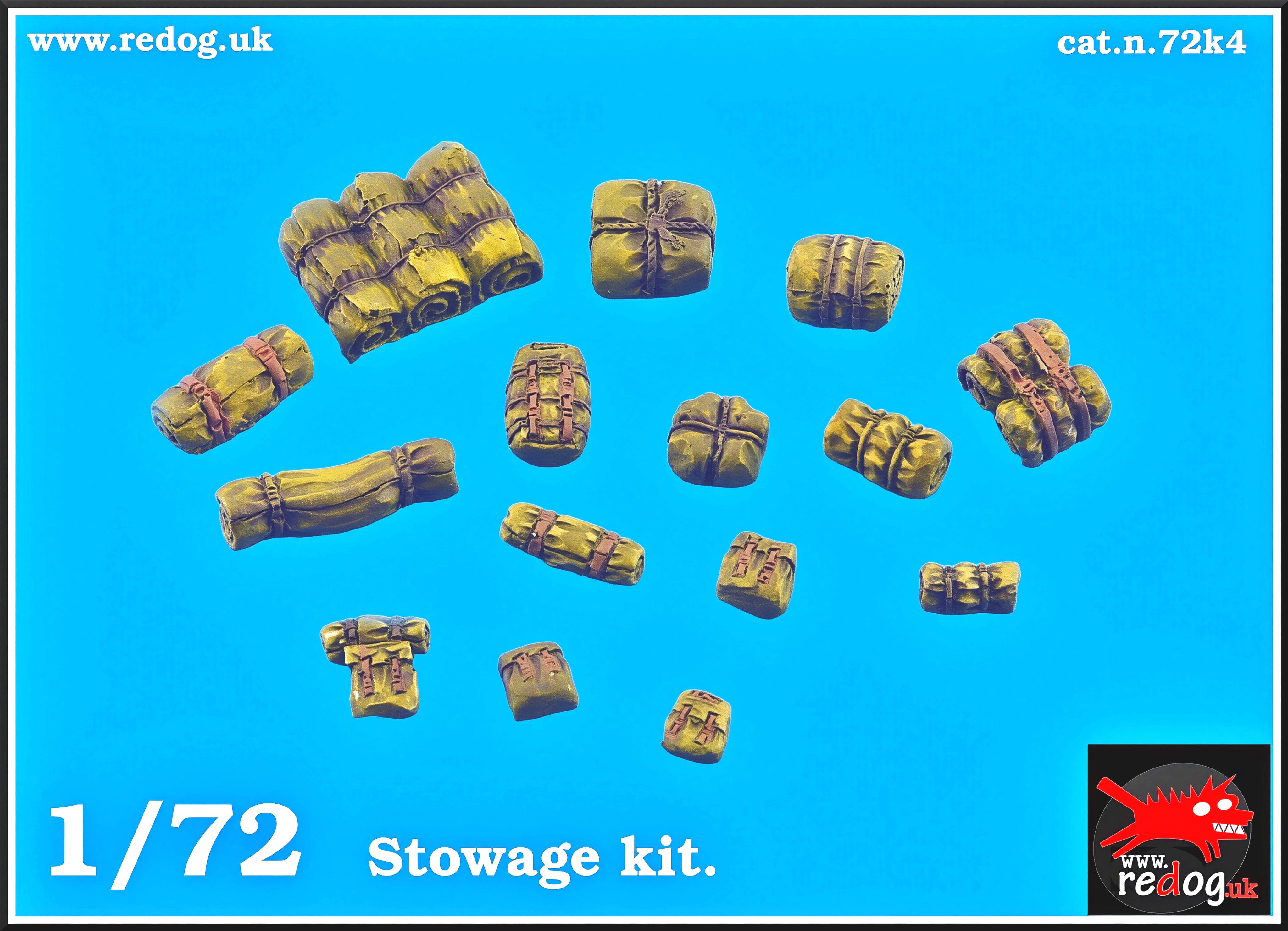 1:72 or 1:76 - Military Sacale Model Stowage Diorama Accessories Kit