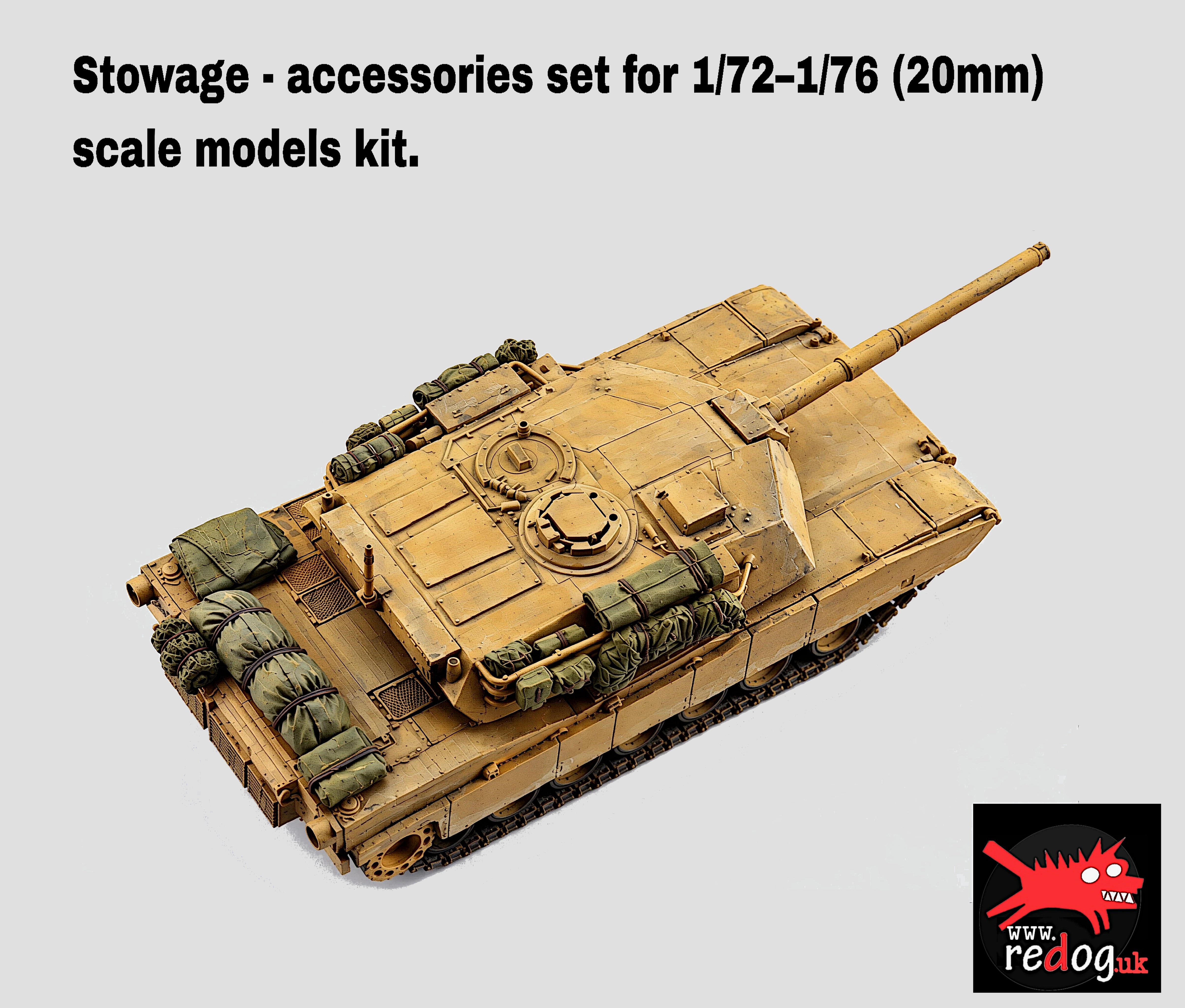1:72 Stowage Kit for M1 Abrams Tank Military Scale Model.- 72abm