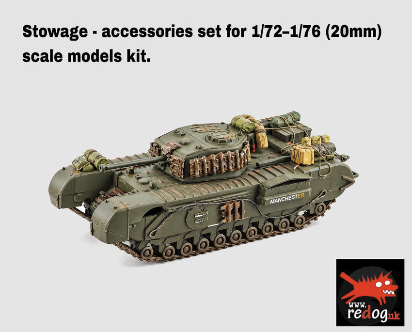 Redog 1:72 Churchill Tank Military Scale Modelling Stowage Diorama Accessorises