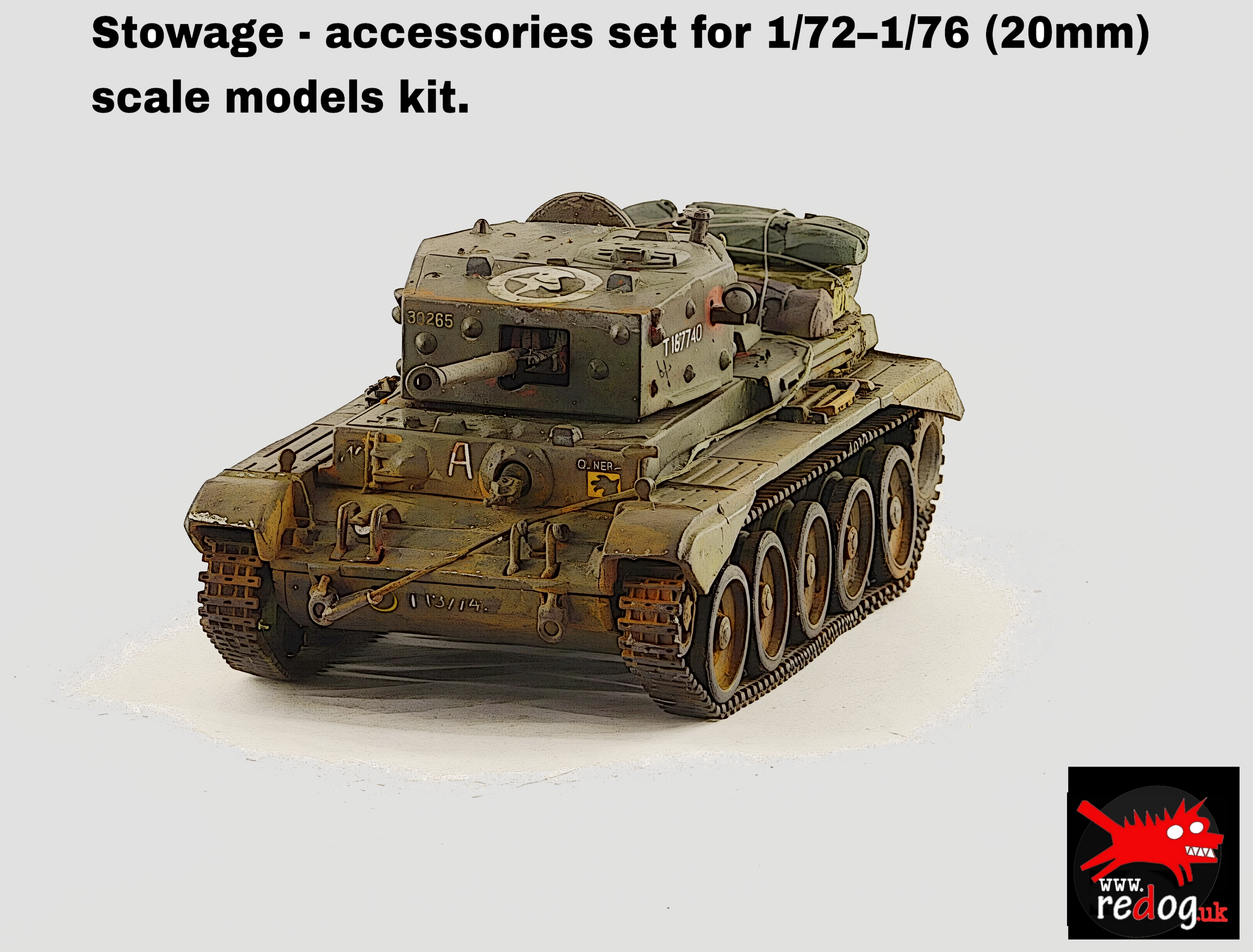 Redog 1:72 Cromwell Tank  Stowage kit