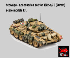 Redog 1:72 Crusader Tank  Scale Modelling Stowage  set - 72cru