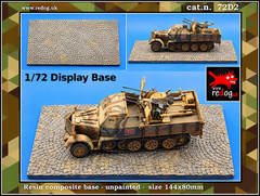 1:72 Redog -  Paved Road  Base for  Scale Model Vehicles /D2