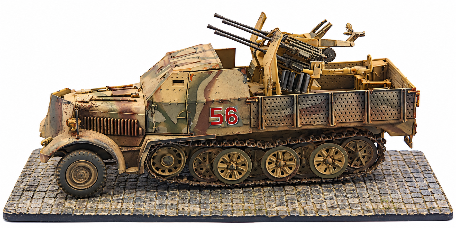 1:72 Redog -  Paved Road  Base for  Scale Model Vehicles /D2