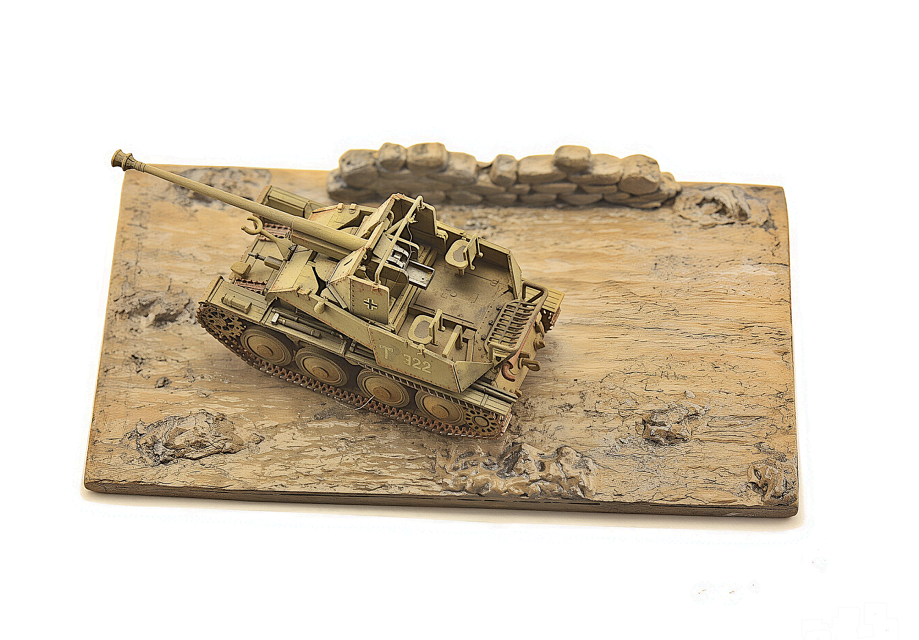1:72 Redog -  Desert field - Display Base for Scale Model Vehicles /D4