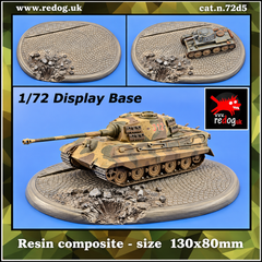 1:72 Redog - Smart Oval Display Base for Scale models/vehicles -  D5