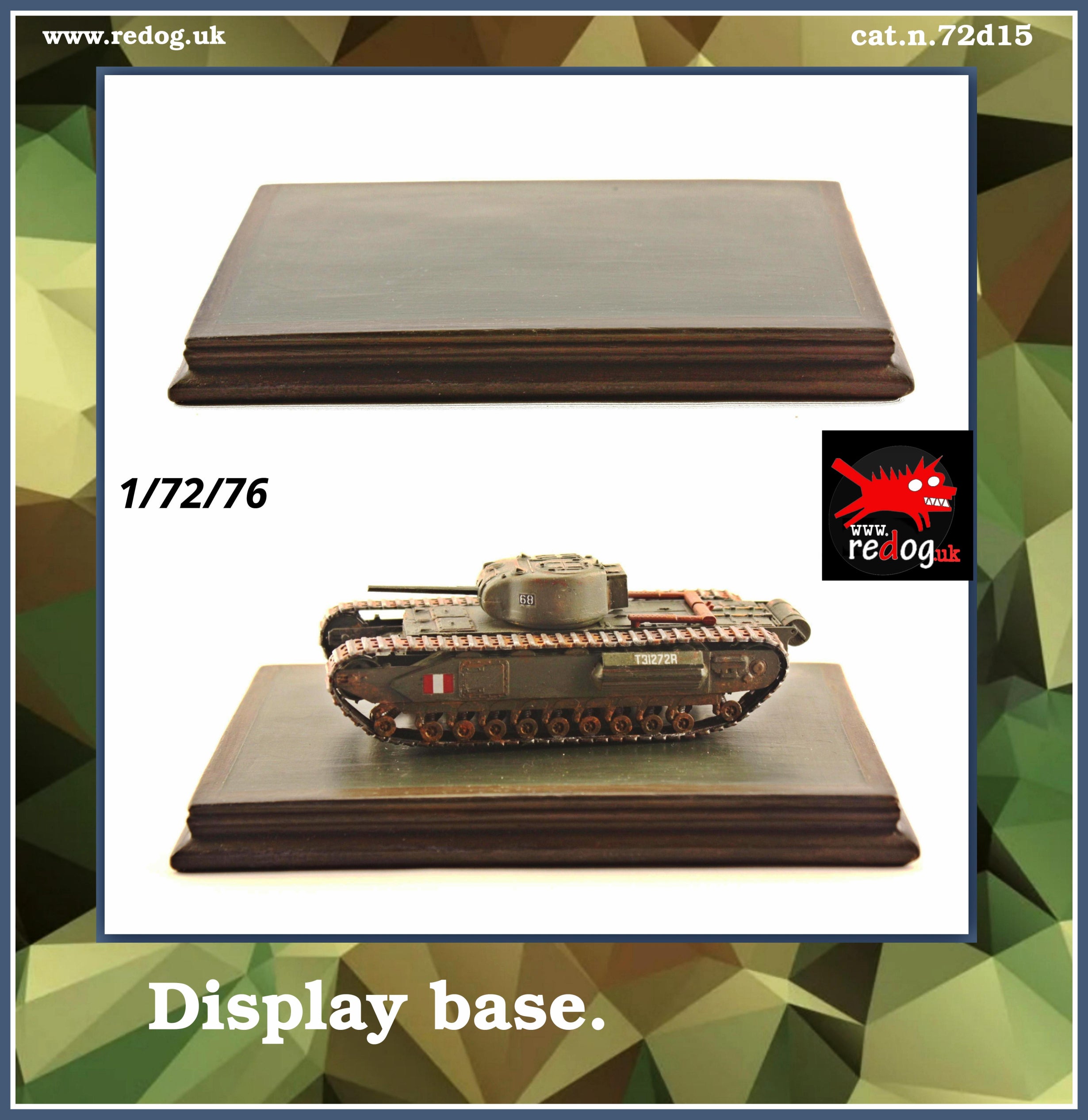Redog 1/72 Exhibition Smart Scale Model Display Base  /D15