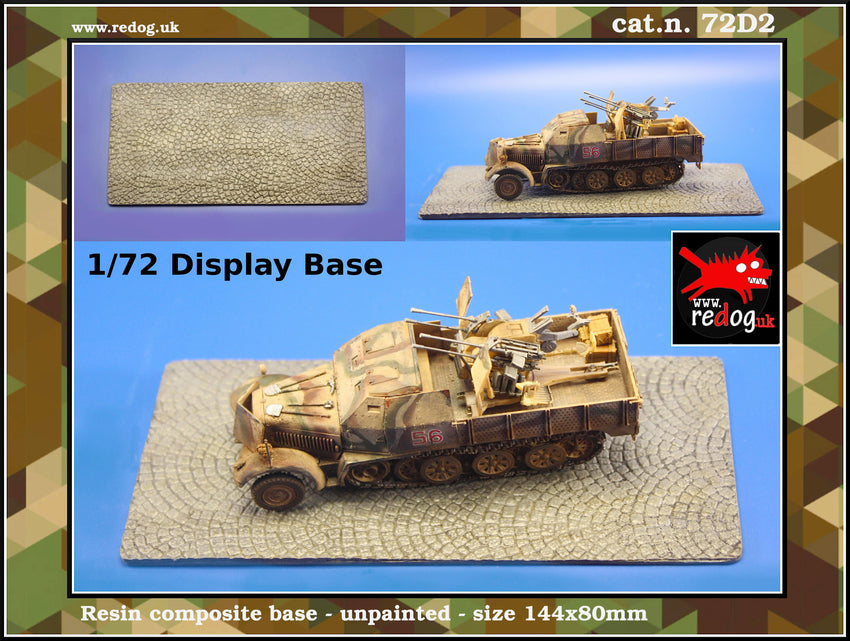 1:72  Paved Road  Base for  Scale Model Vehicles /D2