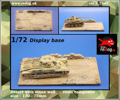 1:72  Desert field - Display Base for Scale Model Vehicles /D4