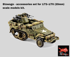 Redog 1:72 - US Half Track  Scale Modelling Stowage - 72ht