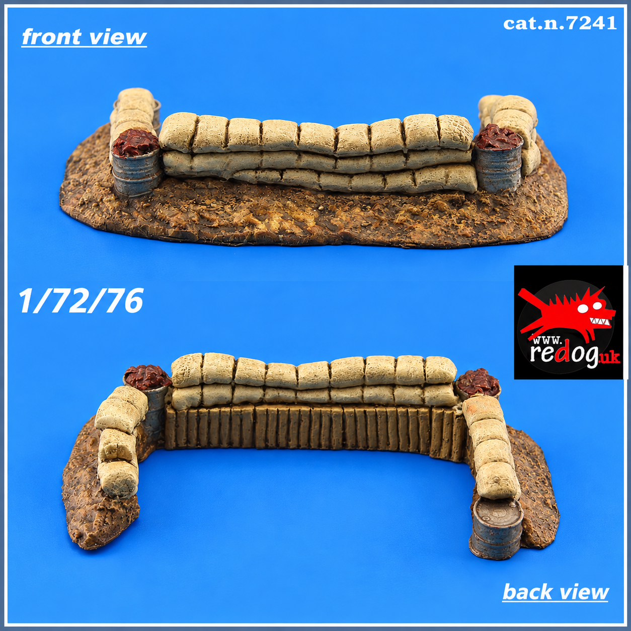 1:72 Redog - Fields Military Fortifications Scale Model Diorama Accessories /041