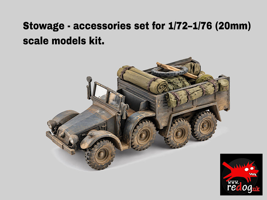 Redog 1:72  Krupp Protze Truck  Scale Modelling Stowage  kit - 72prtz