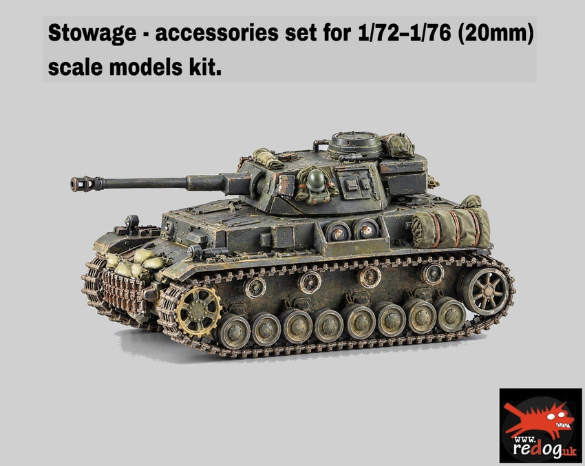 1:72 -  Panzer IV Ausf F2 Tank  Scale Model Stowage  set - 72pz4f