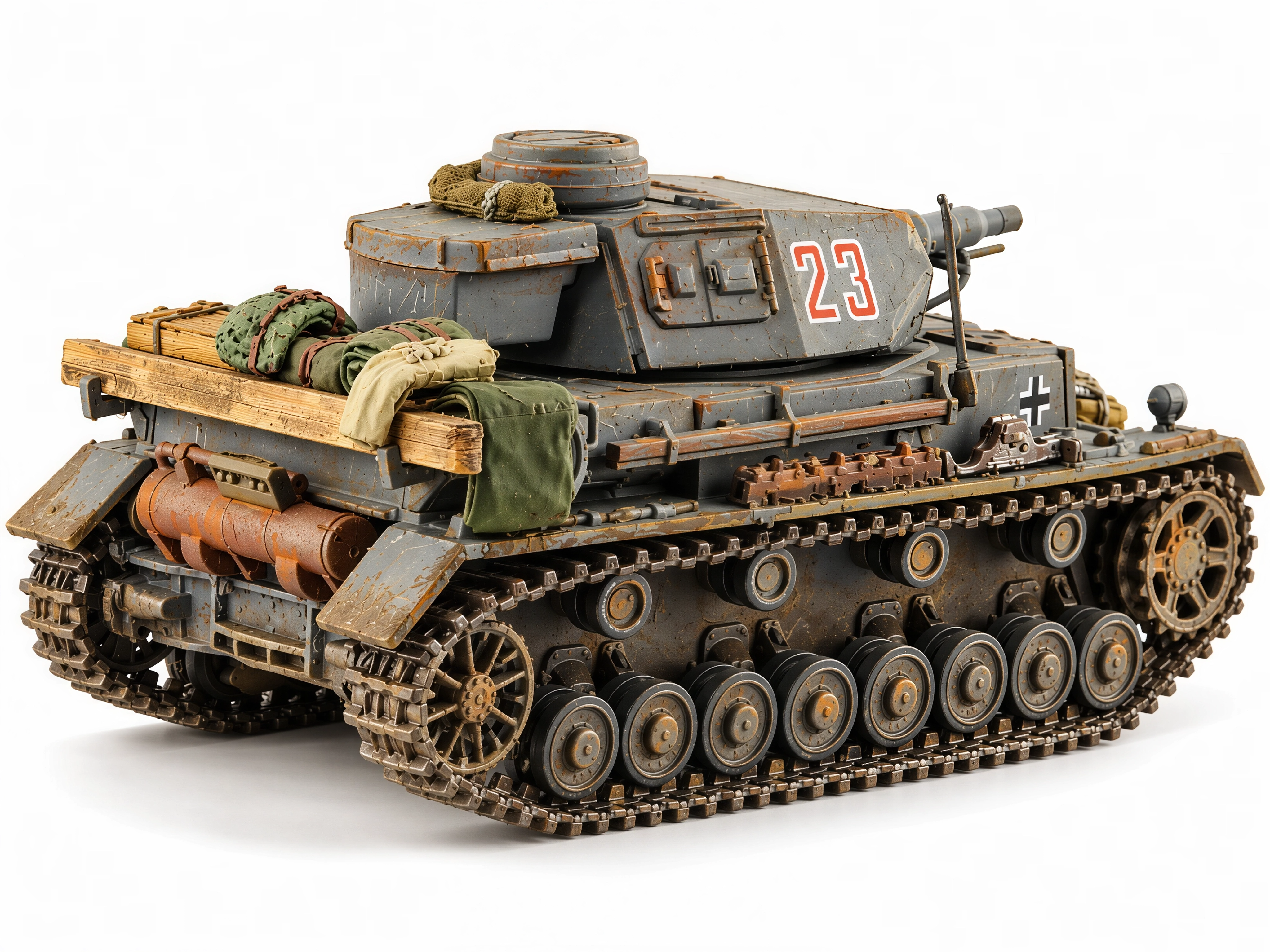 1/72 Panzer German IV Ausf. D Tank  Scale Model Stowage  set - 72pz4d