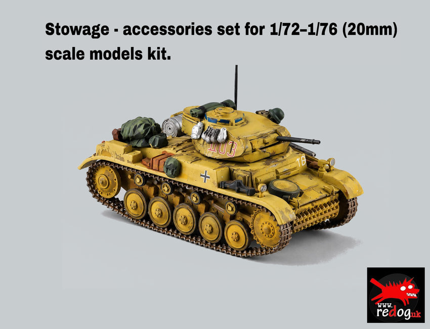 Redog 1:72  Panzer II Stowage  set.