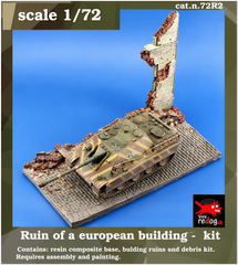 1:72 Redog - Street Ruins Scale Model Display Base/Small Diorama