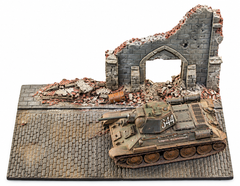 1:72Redog -  Ruined Church  Scale Model  Diorama - r3