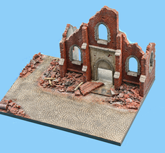 1:72 Redog - Scale Model Display Base / Diorama -  Ruined   cathedral - r7