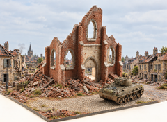 1:72 Redog - Scale Model Display Base / Diorama -  Ruined   cathedral - r7