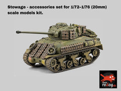 1:72:76 Sherman Firefly Additional Armour Tank Scale Model Stowage Kit /Sh7