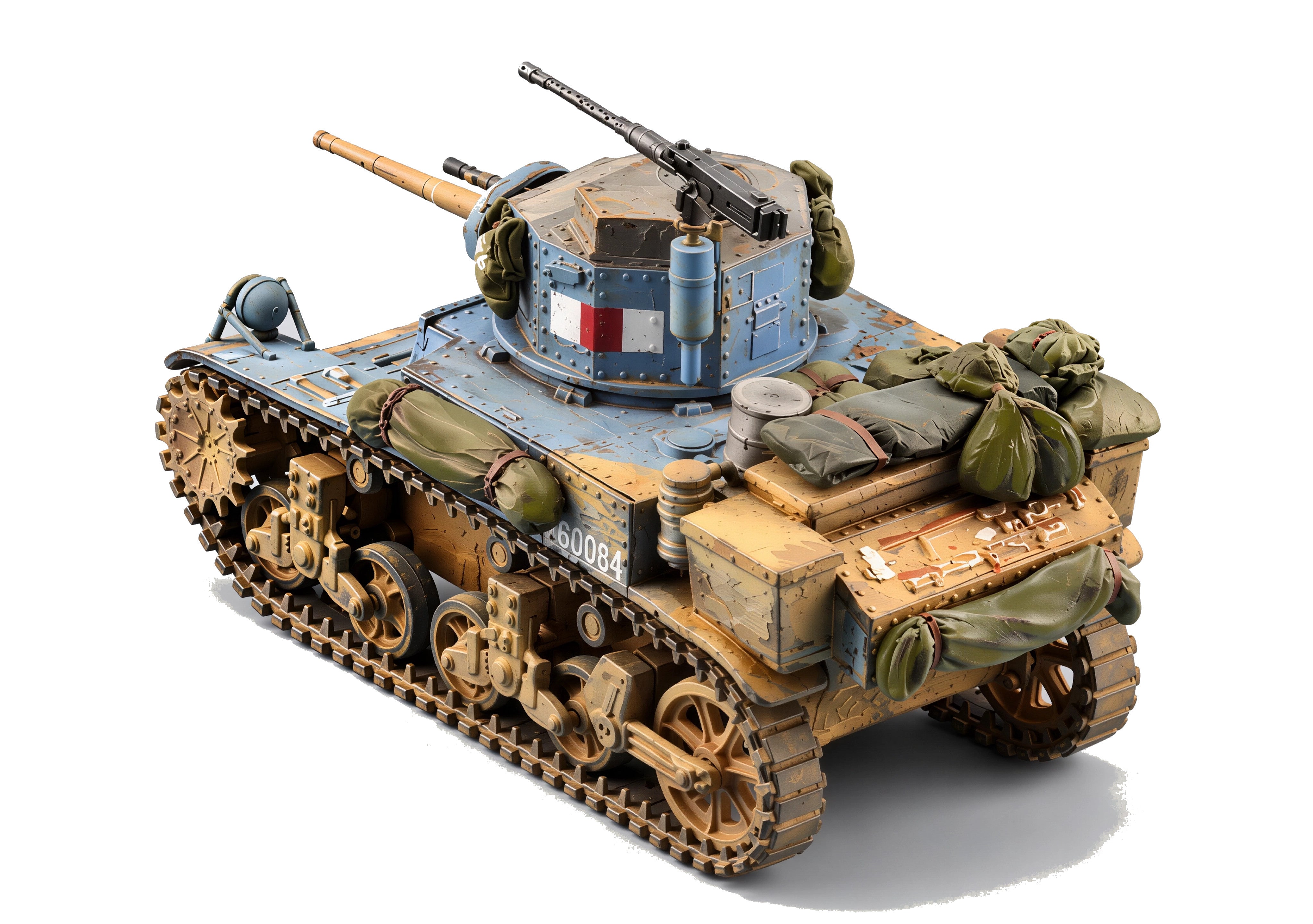 1:72 M3 Stuart Honey Tank  scale  model stowage set - 72v/s