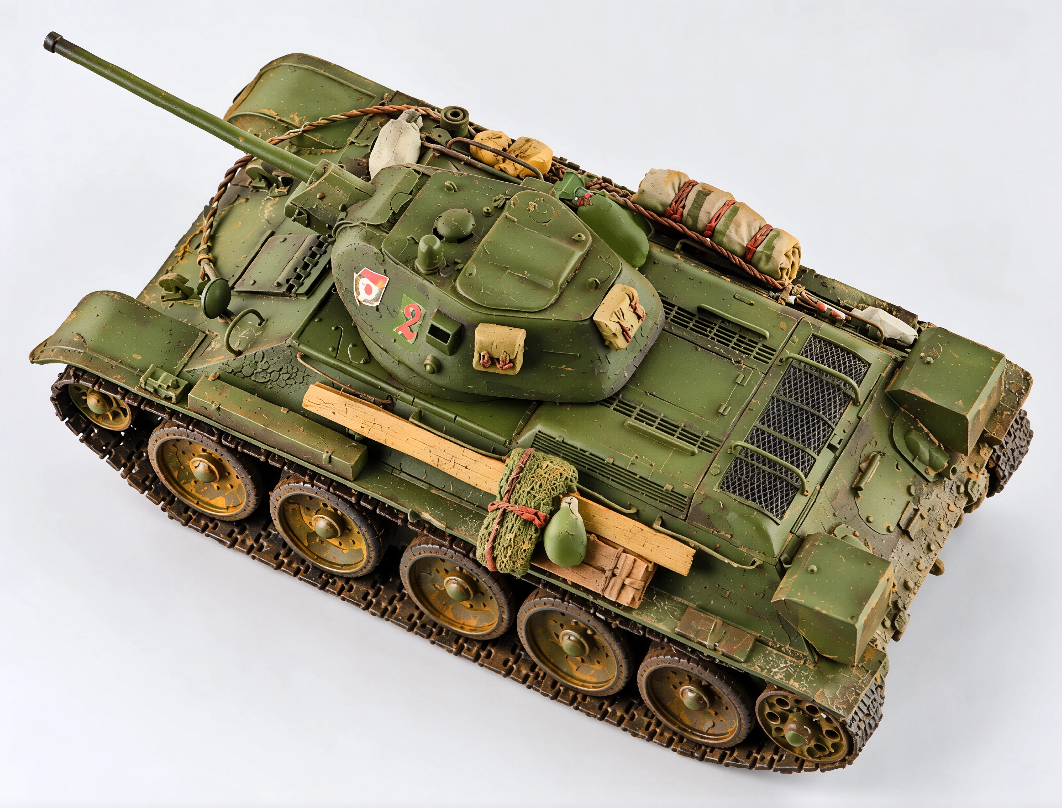 1:72 T34 Soviet Tank Military Scale Model Stowage Kit Diorama Accessories