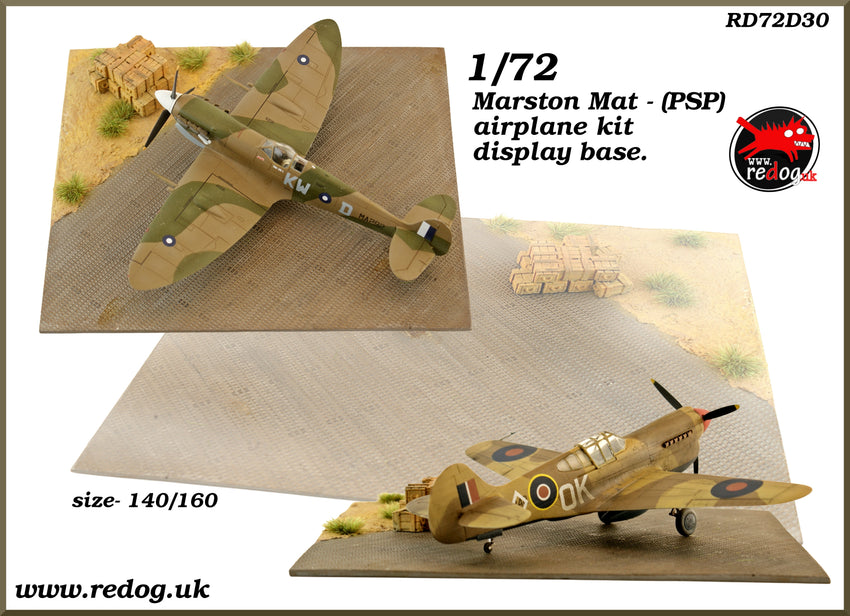 Redog 1/72  Airplane model kit display base - Marston mat - d30