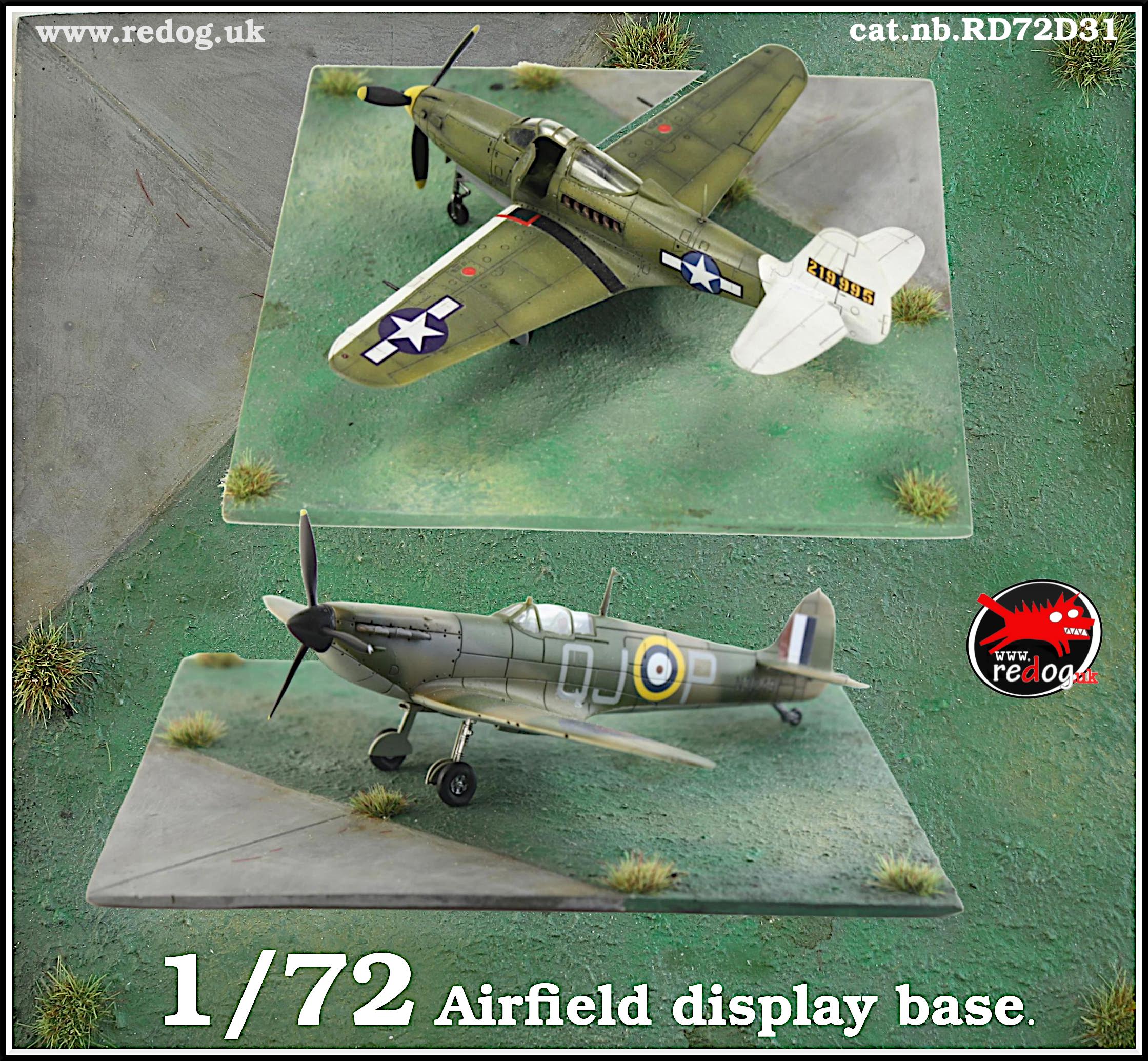1/72 Redog -  Airplane model kit display base - d31