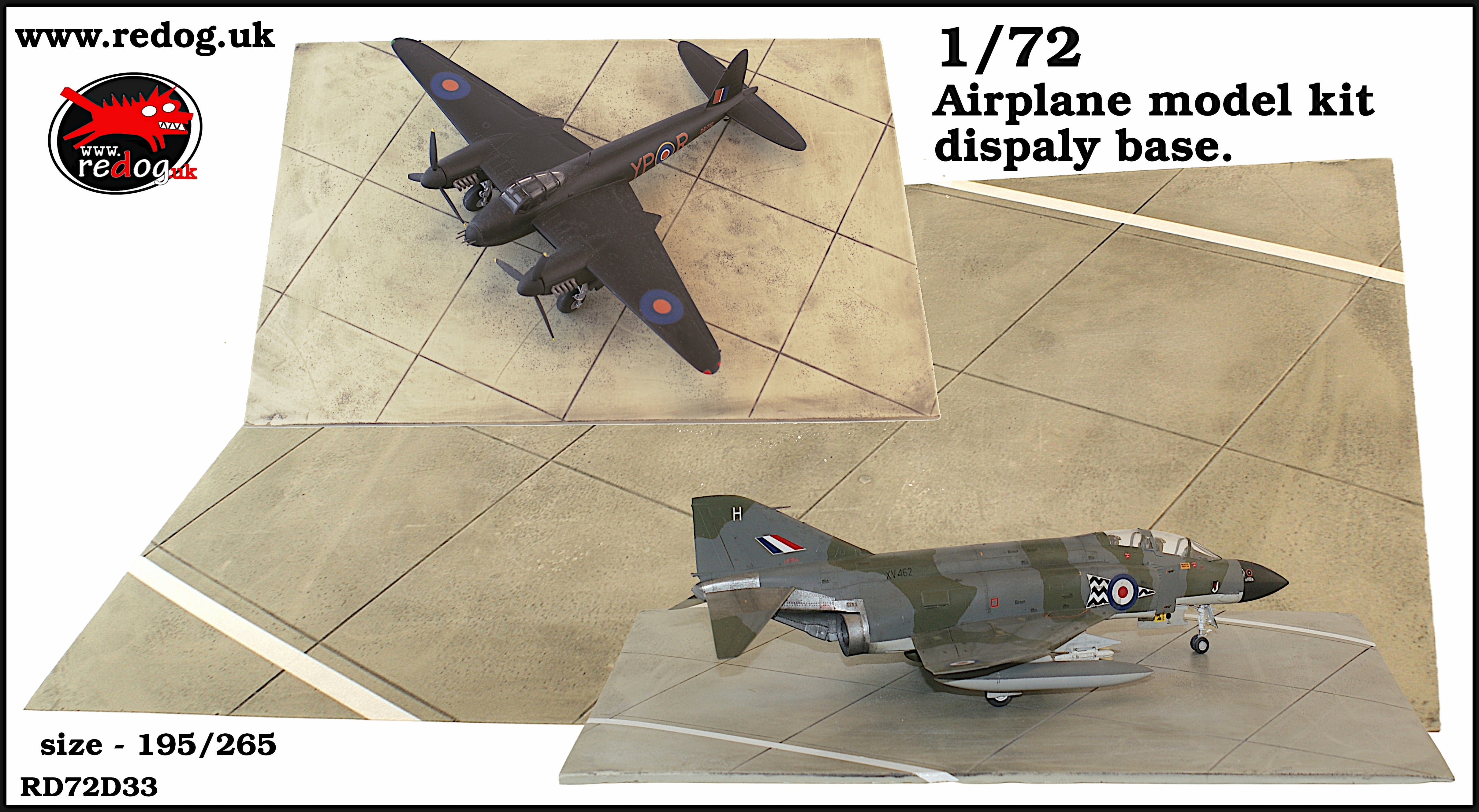 1/72 Redog Airplane model kit display base - d33