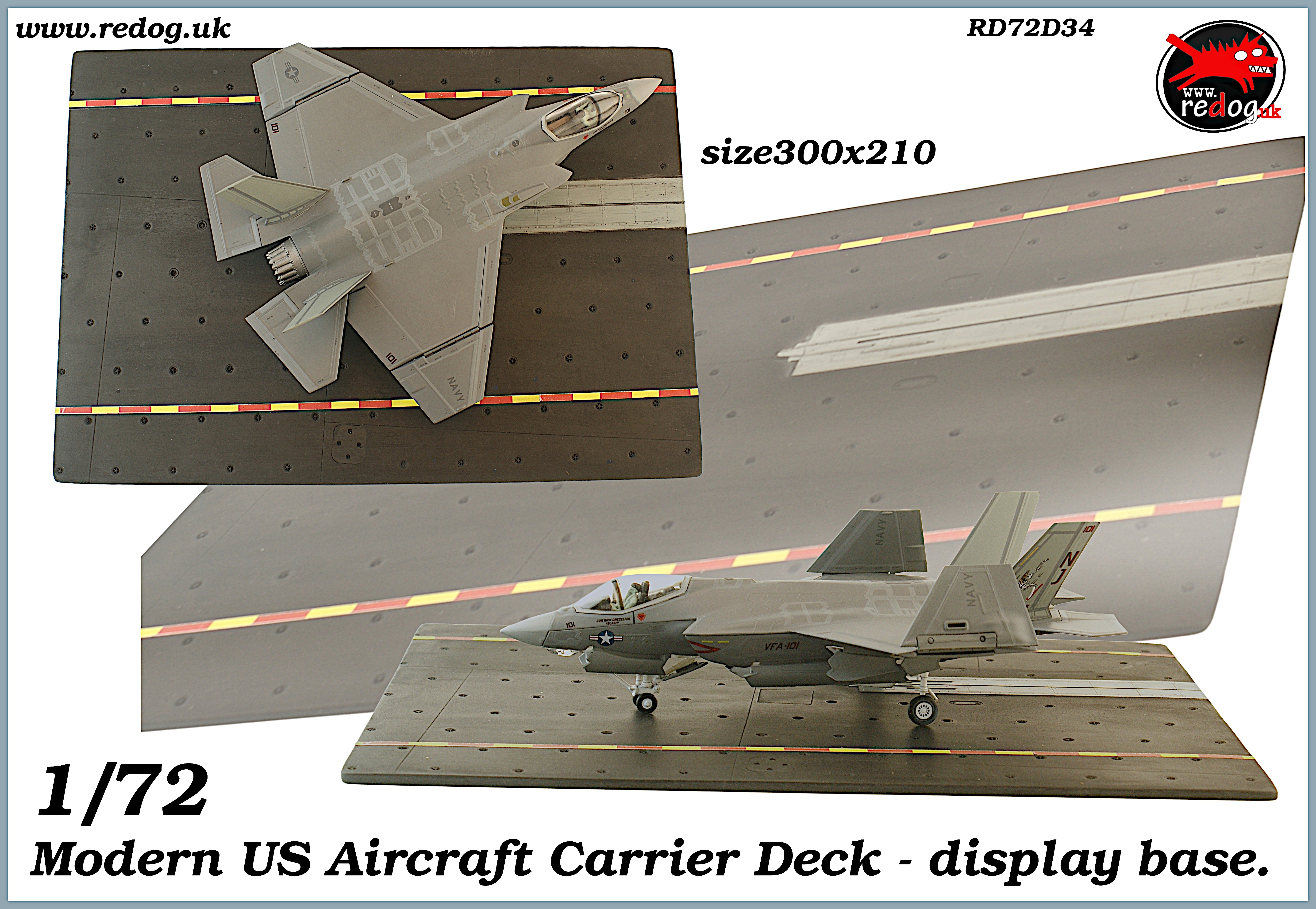 1/72 Modern US Aircraft carrier Deck - display base.