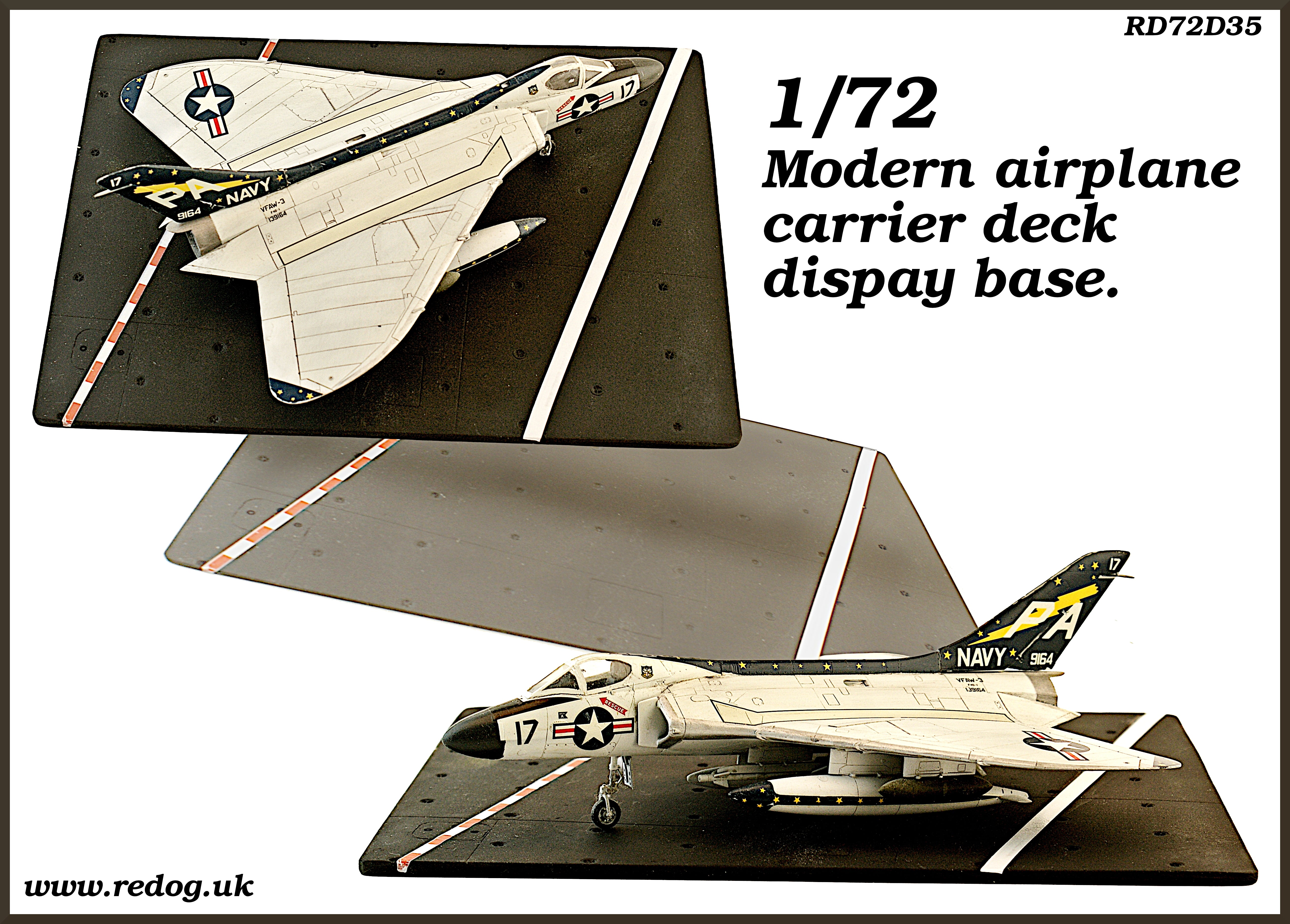 1/72 Modern US carrier deck display base - small