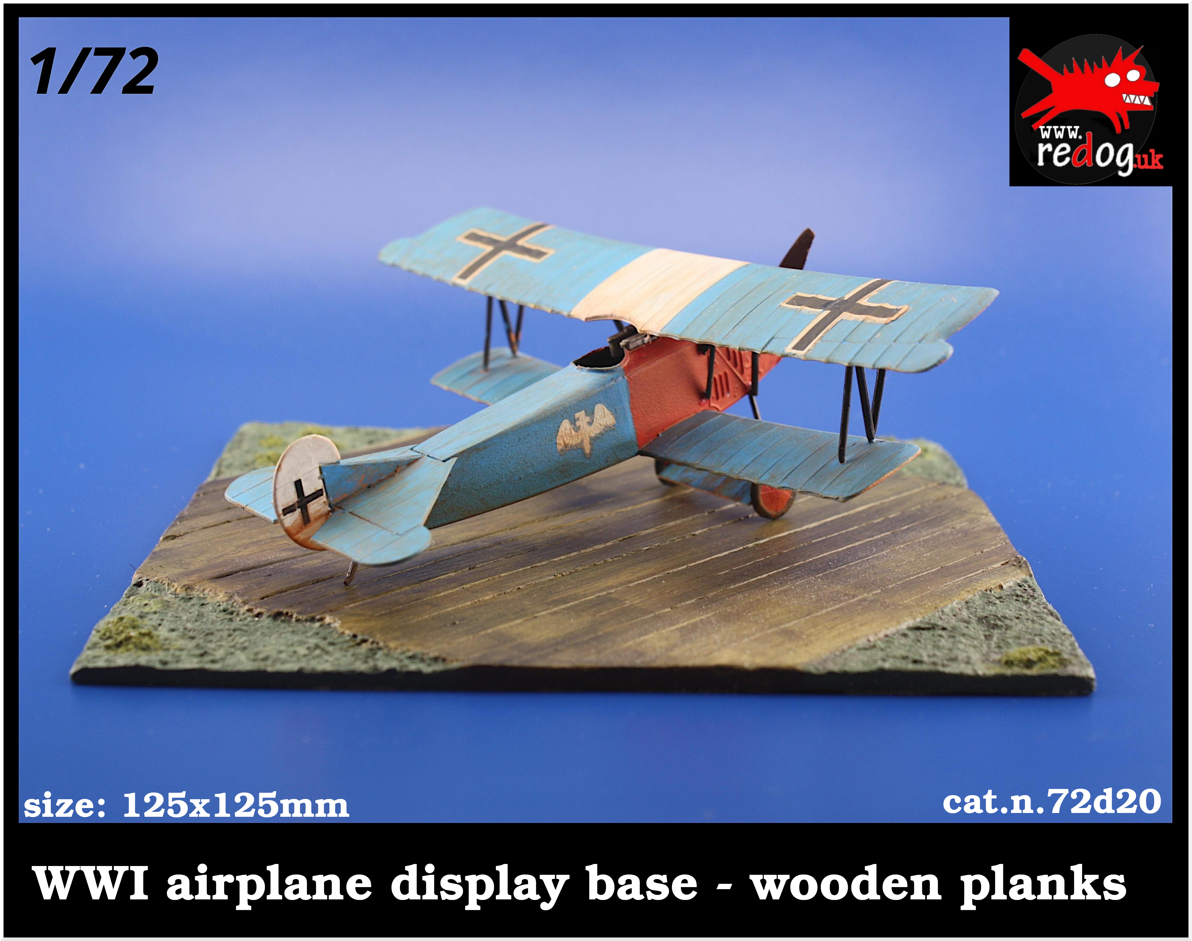 1/72 WWI Diorama Display Wooden Planks Airplane Scale Models Kits D20