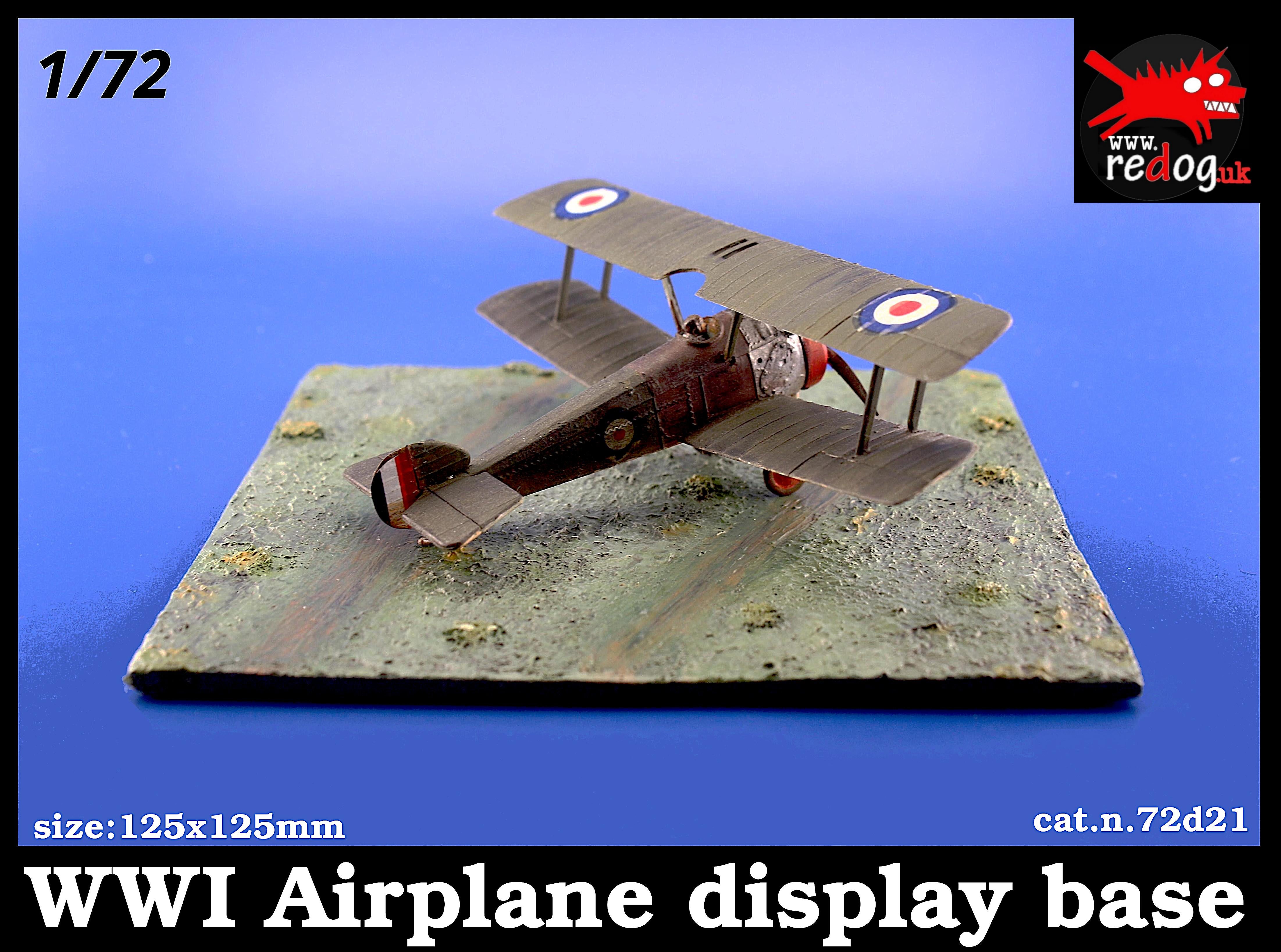 1/72 WWI   Display Base Grass Field For Airplane Scale Models Kits /D21