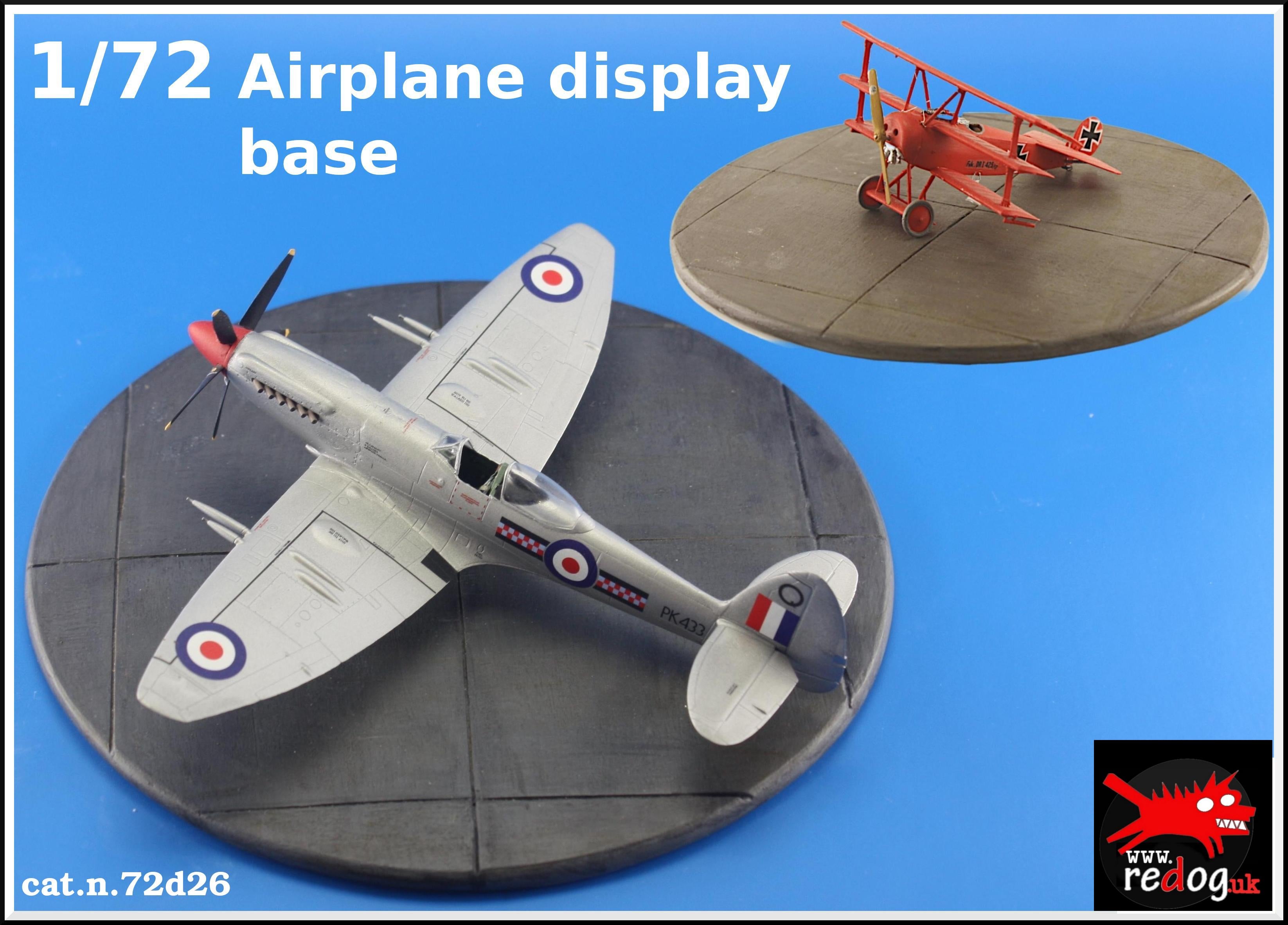 Redog 1:72 Round Resin Display Base For Scale Models  - d26