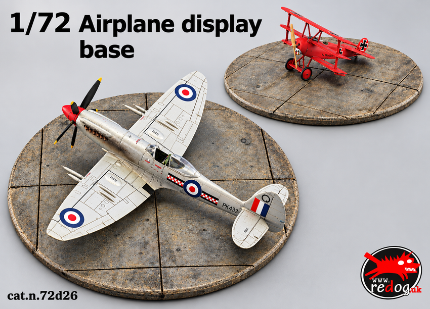 1:72 Redog -  Round Resin Display Base For Scale Models  - d26