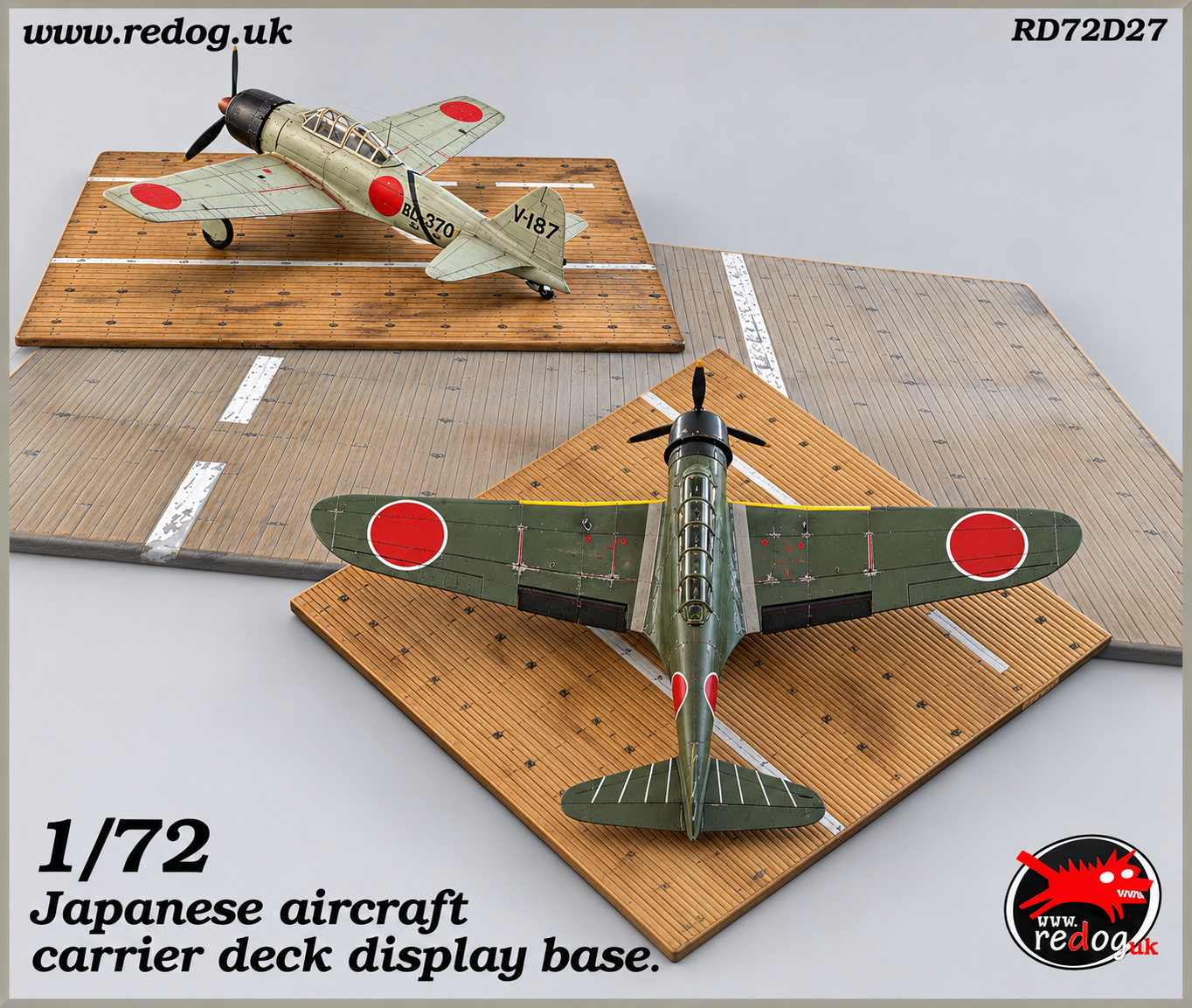 1:72 Redog - Japanese Carrier Deck Scale Model Aeroplane Display Base /D27