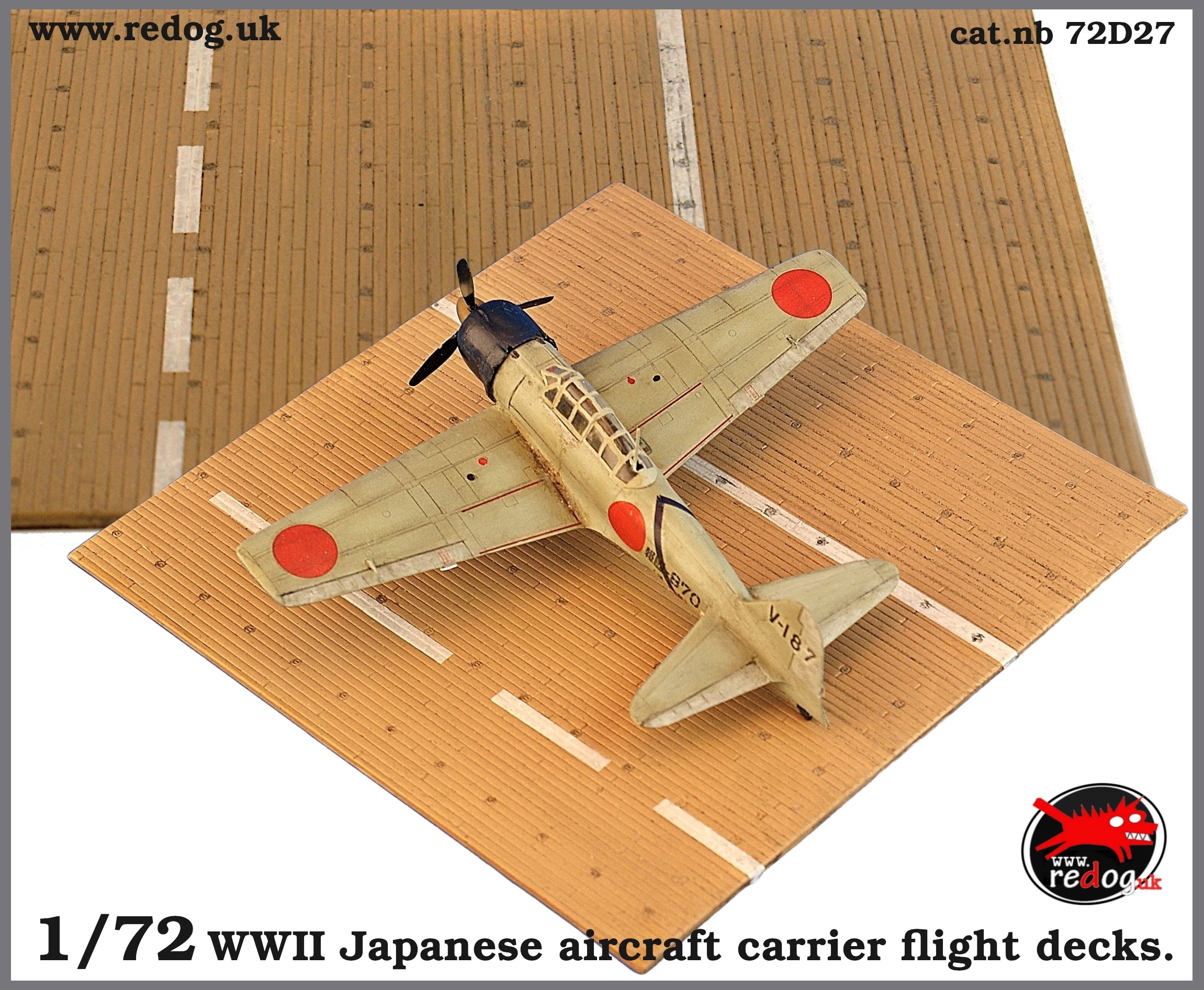 1/72 Japanese Carrier Deck Scale Model Aeroplane Display Base /D27