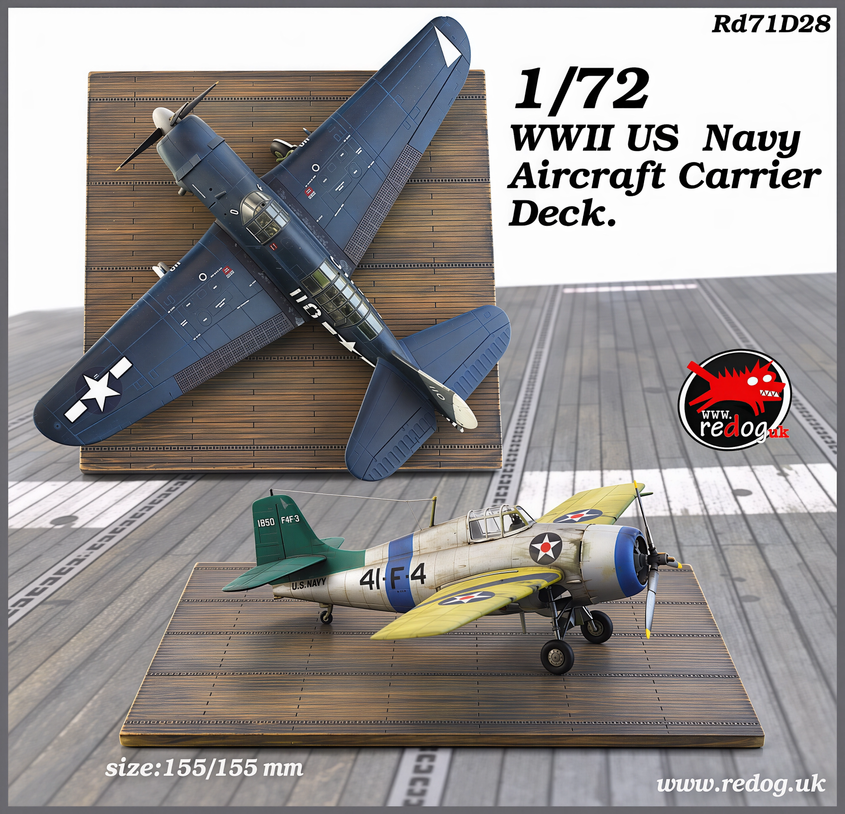 1:72 Redog -   WWII US Navy Carrier Deck  Display Base  - d28
