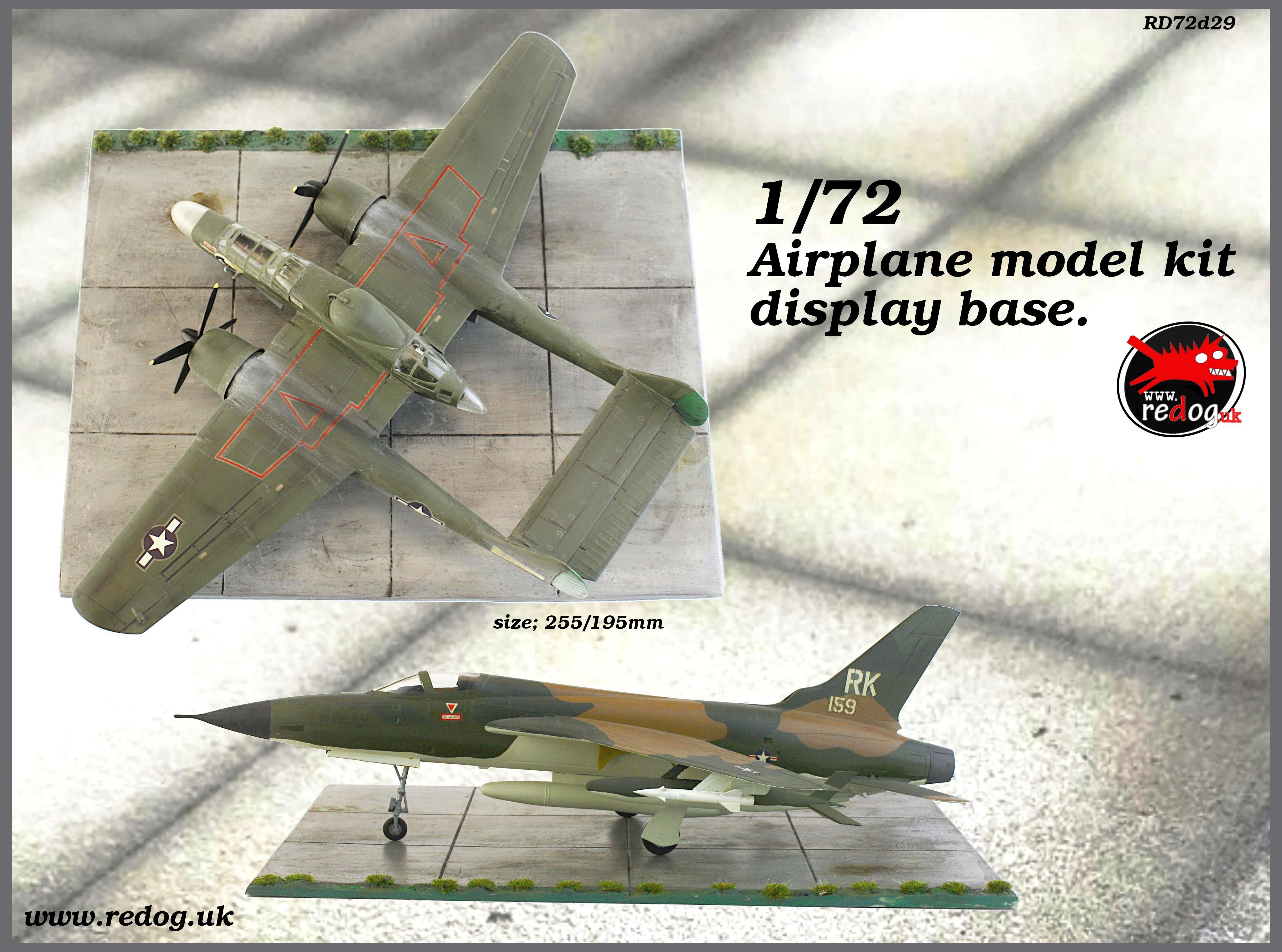 Redog 1/72 Airplane Scale Model Display Base /d29
